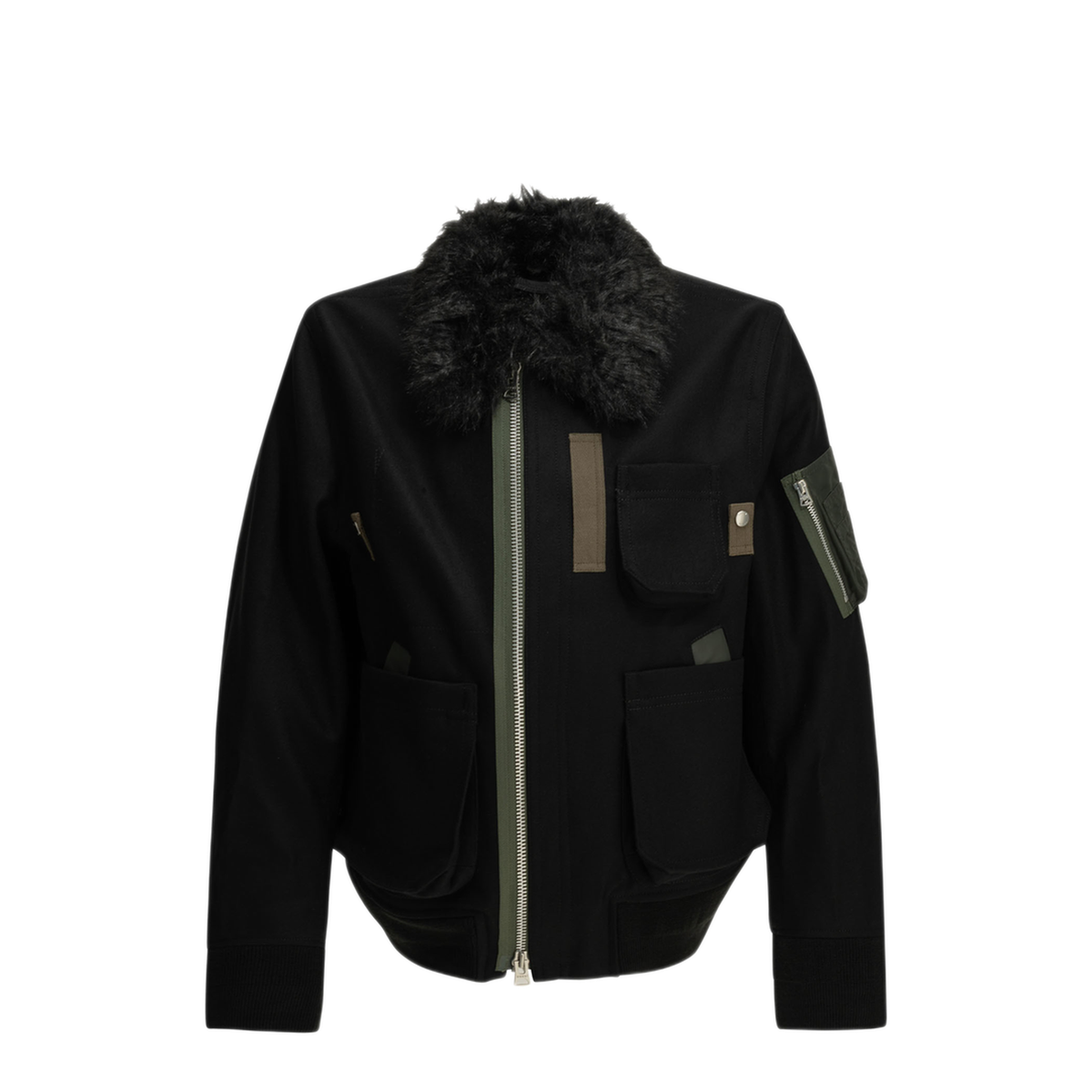 MAYFEYR - Sacai - Wool Bomber Jacket - 2604081M001