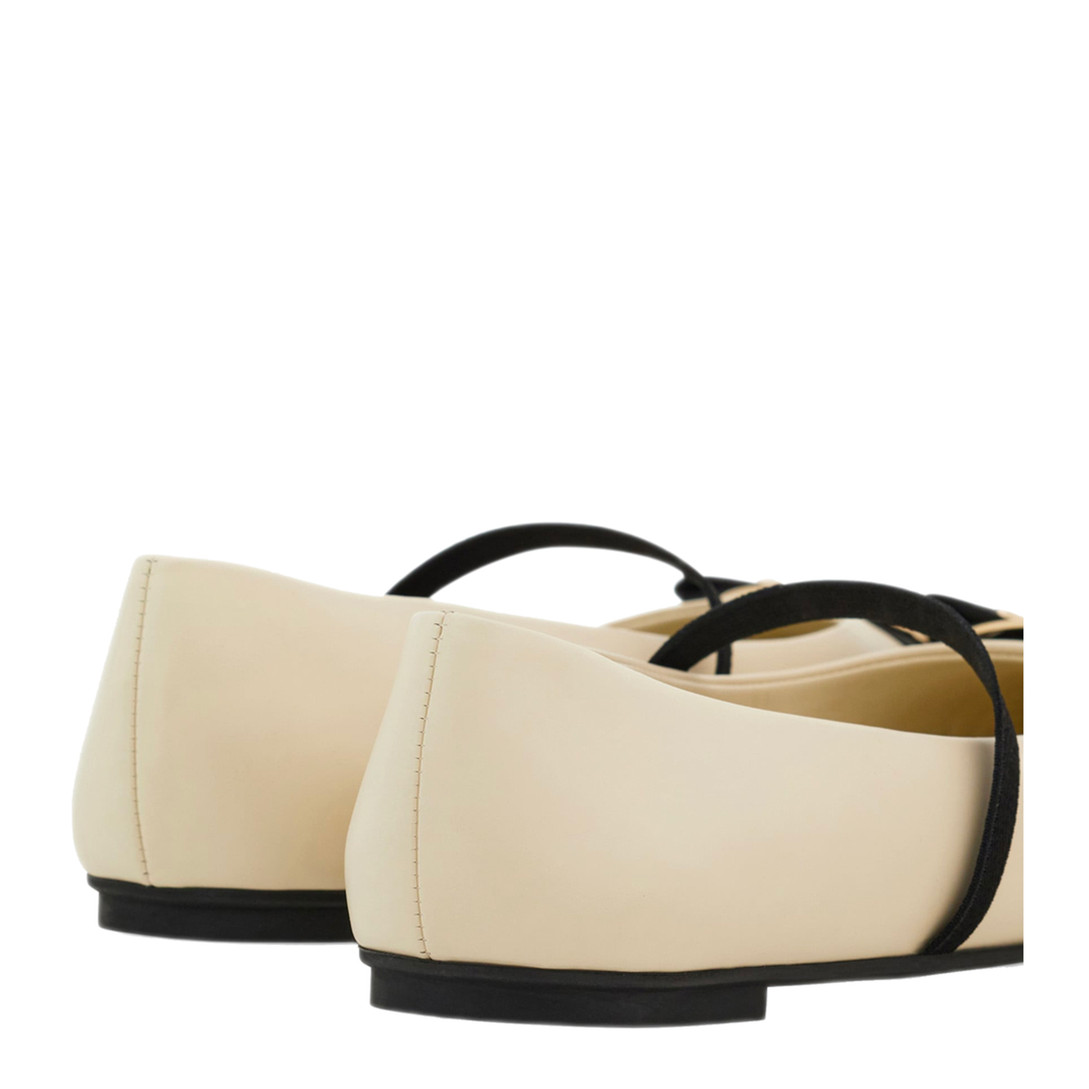 MAYFEYR - Ferragamo - Bicolor New Vara Plate Ballerinas - 01J1830777437MASCARPONENERO