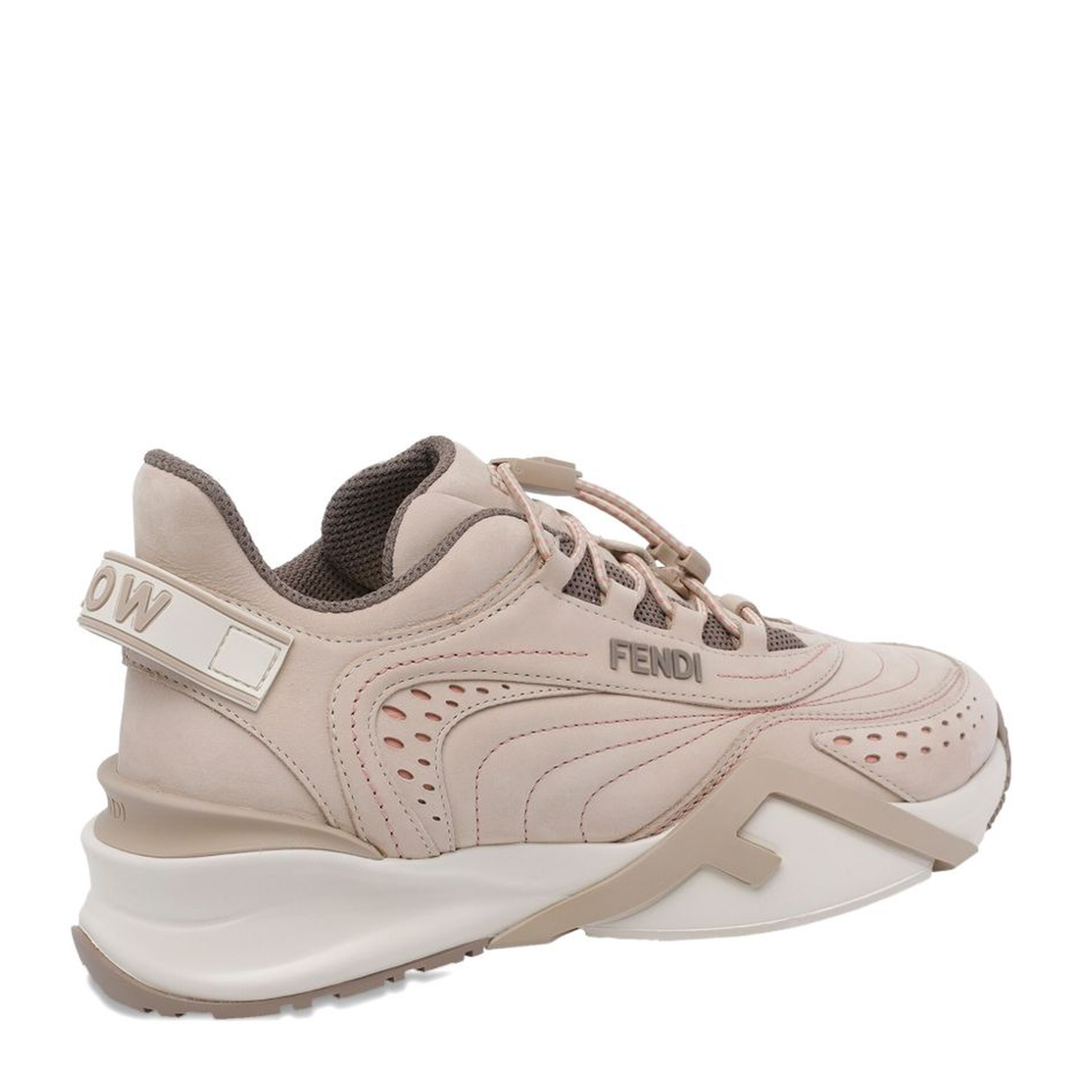 Flow Sneakers with Embossed Logo on the Side