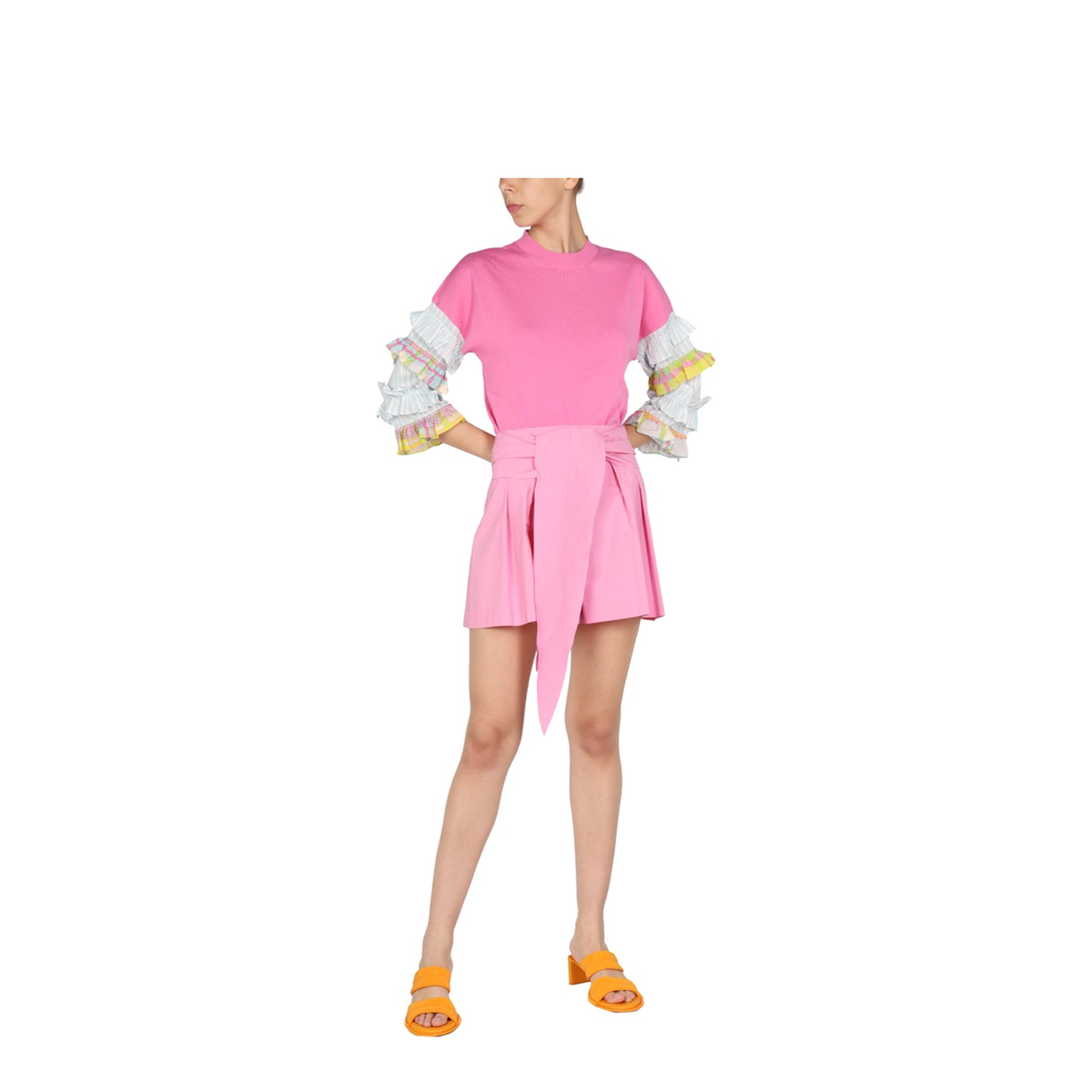 MAYFEYR - BOUTIQUE MOSCHINO - Belted Waist Shorts - 032108220239