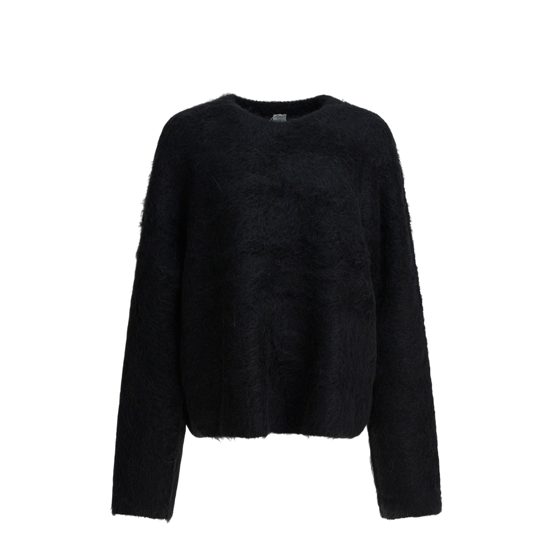 MAYFEYR - Toteme - Alpaca Crewneck Sweater - 244-WRT873-YA0106-001BLACK