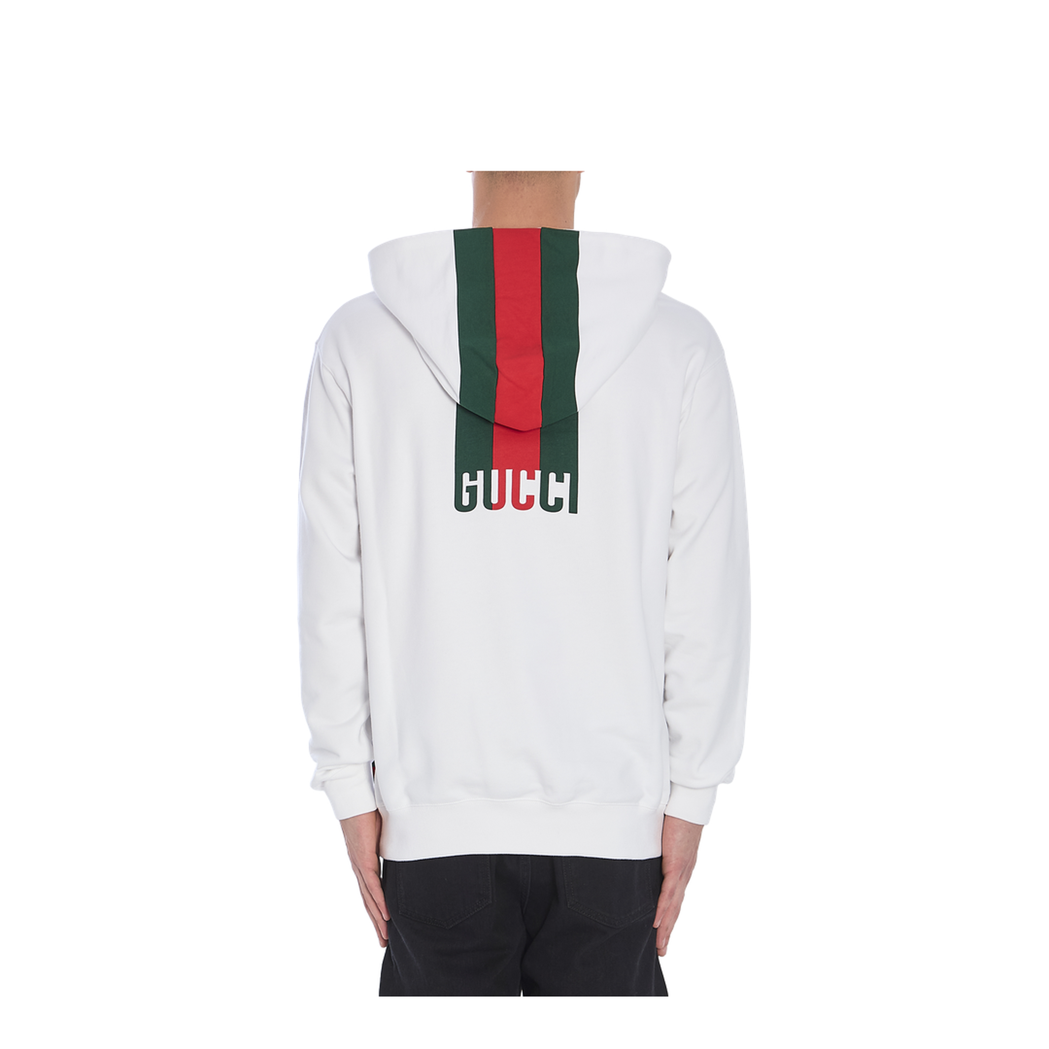 White Logo Hoodie
