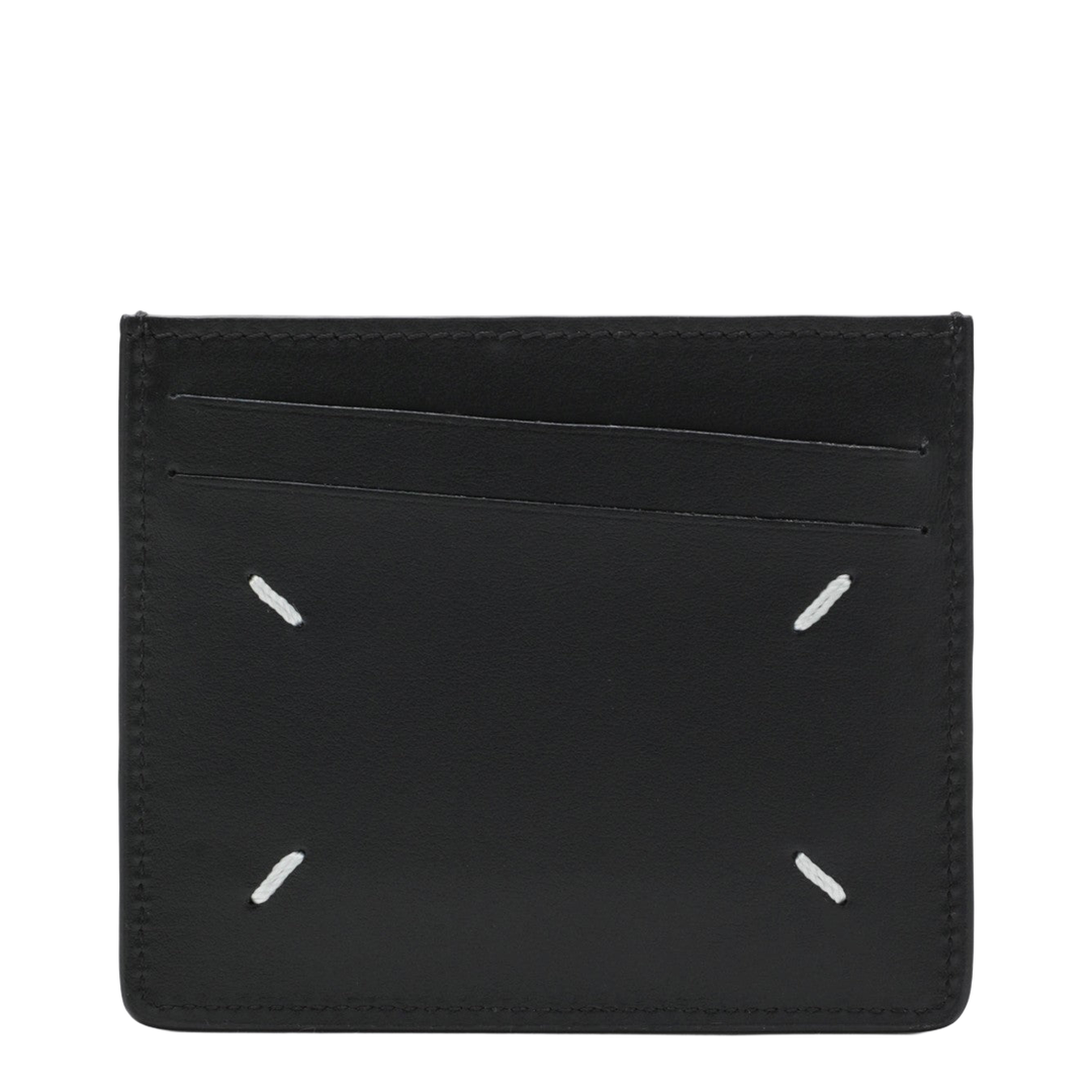 Four Stitches Black Card Holder