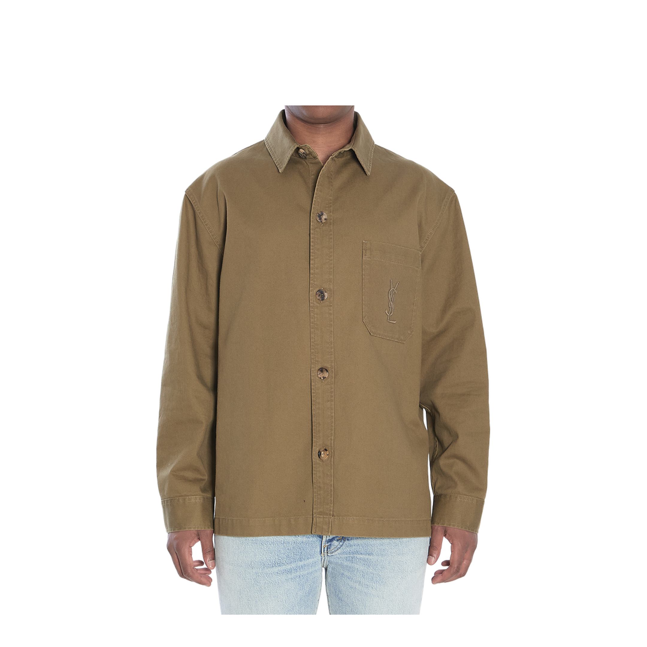 CASSANDRE Overshirt in Cotton Linen Gabardine