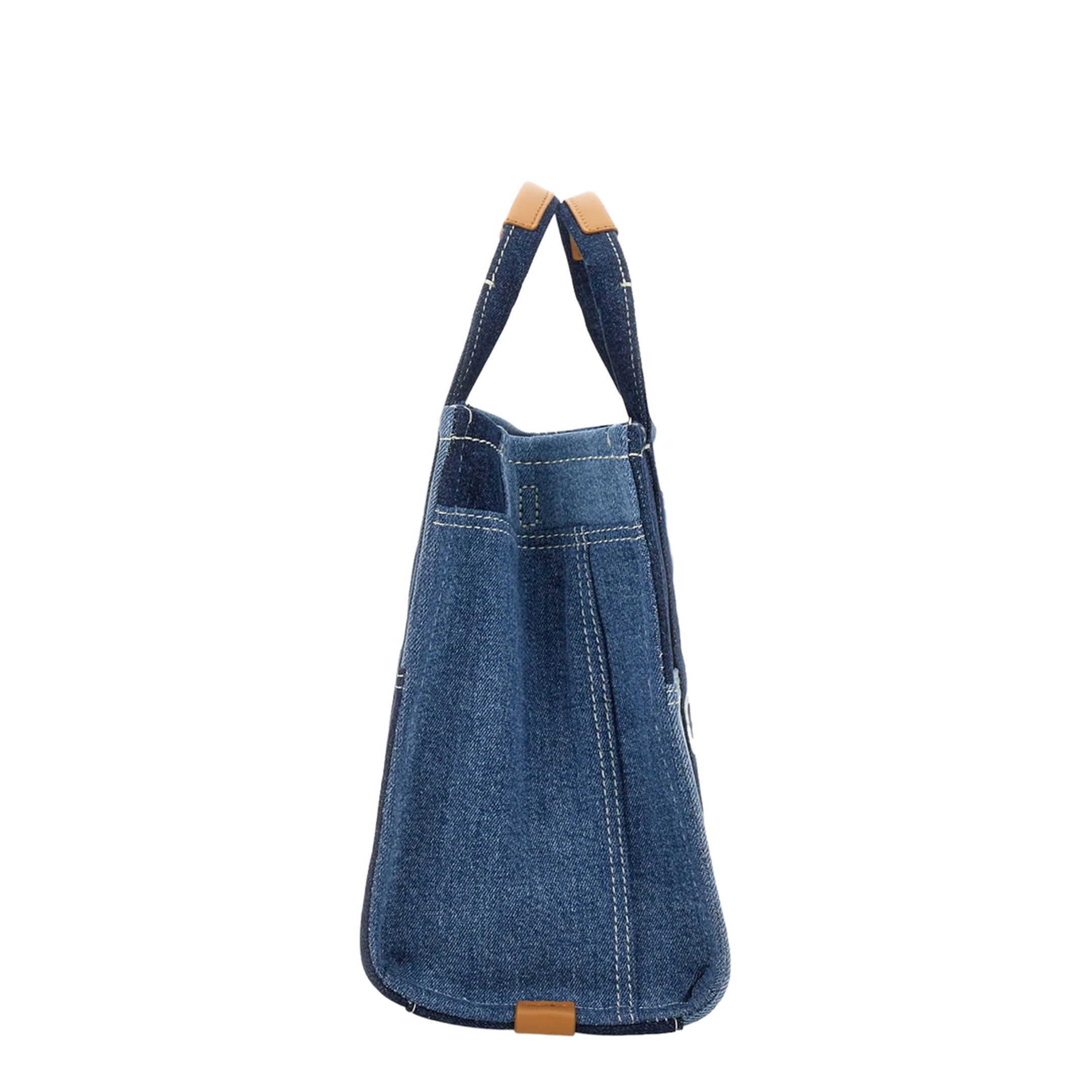 Small The Tote Bag in Blue Denim