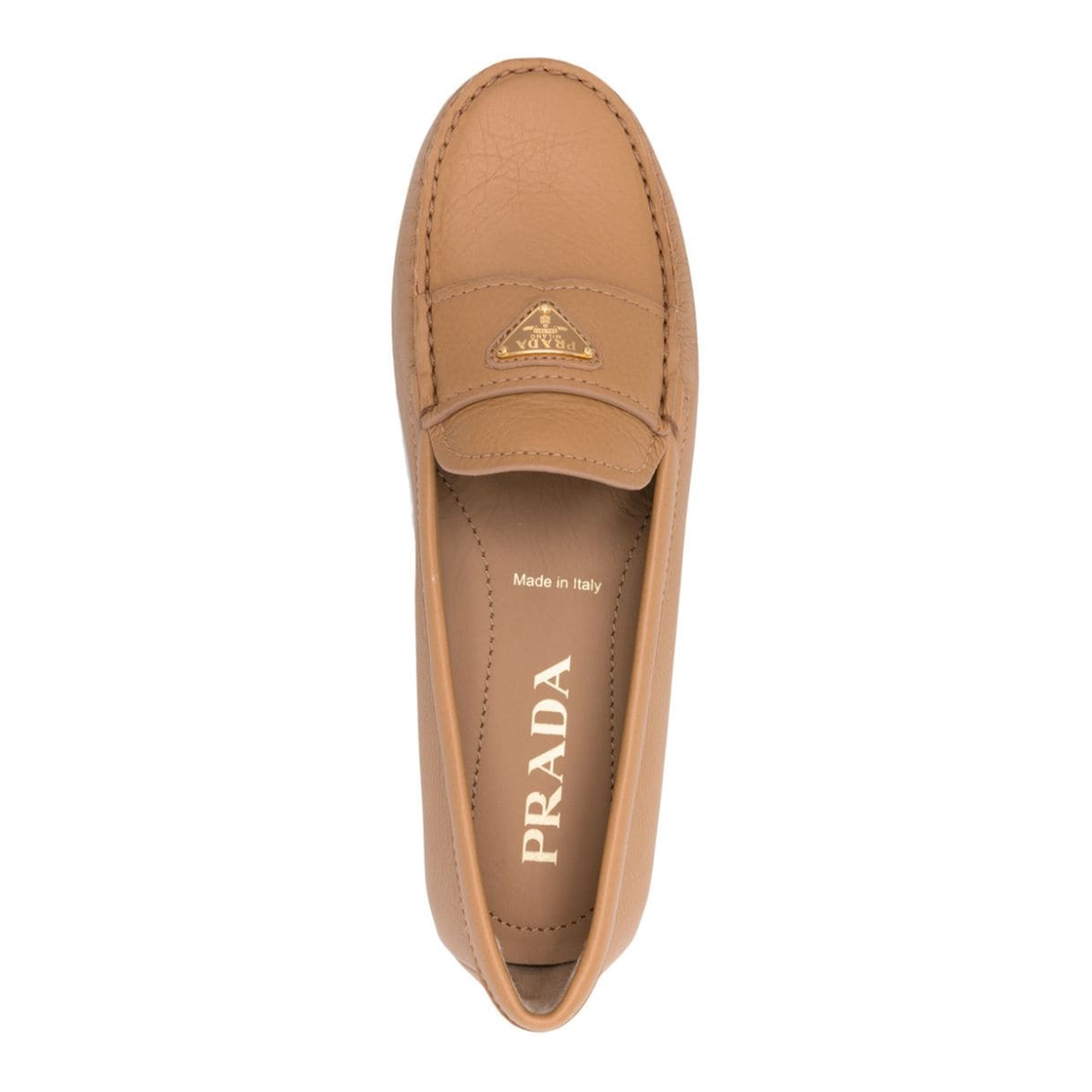 MAYFEYR - Prada - Triangle-Logo Leather Driving Loafers - 1DD082F005ATGF0018
