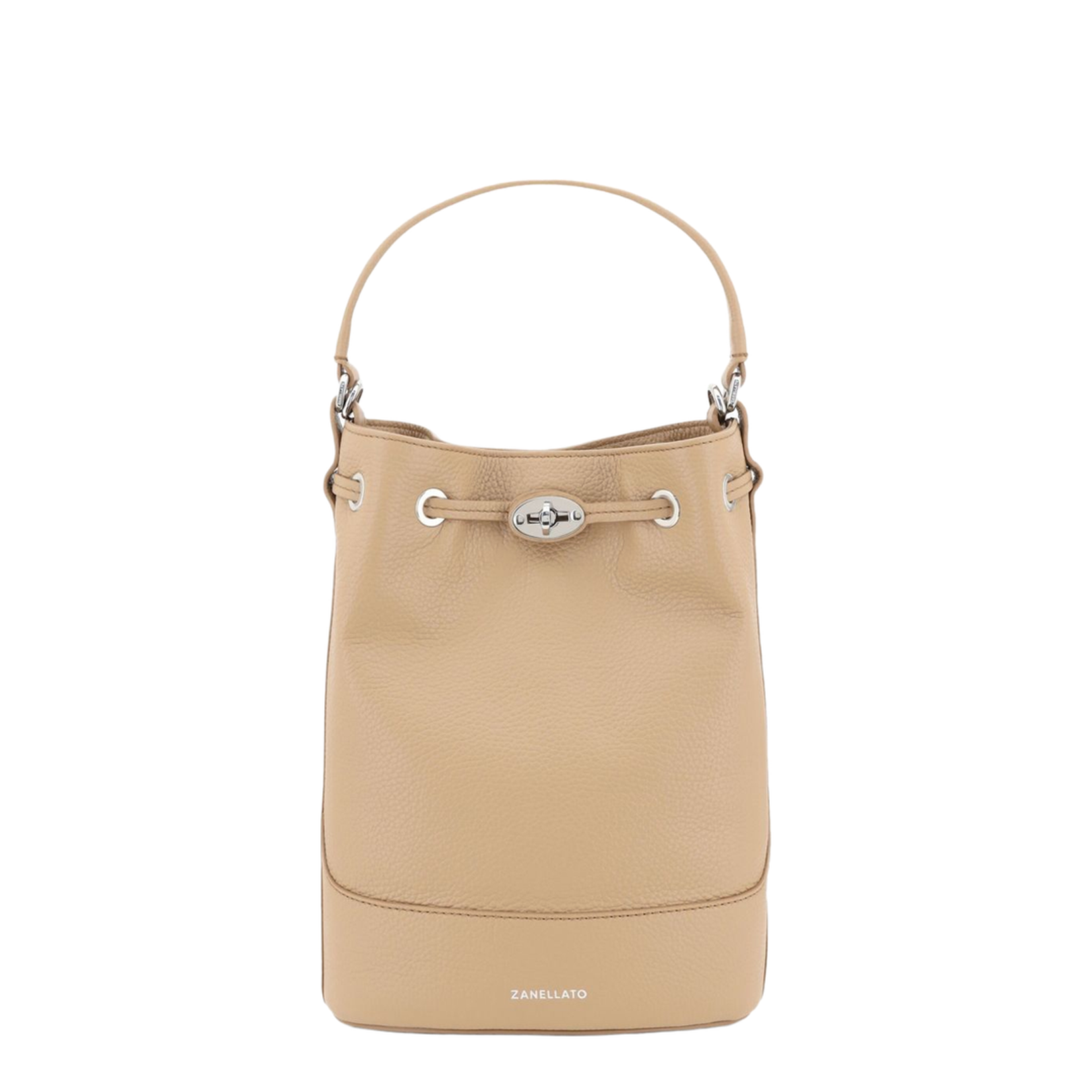 Small Leather Bucket Bag