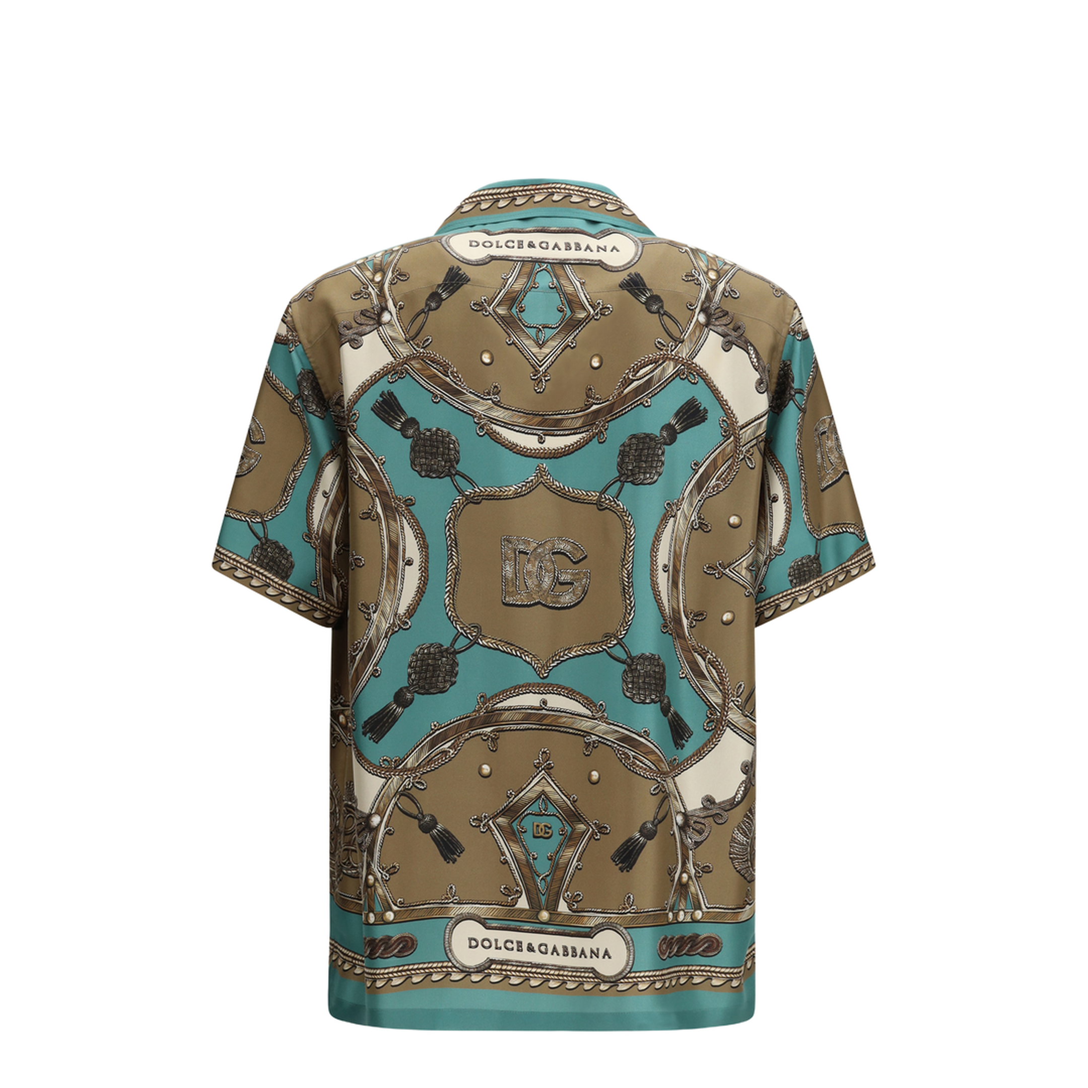MAYFEYR - Dolce & Gabbana - Hawaii Shirt In Washed Silk Twill With Cargo Print - G5JH9THI12C