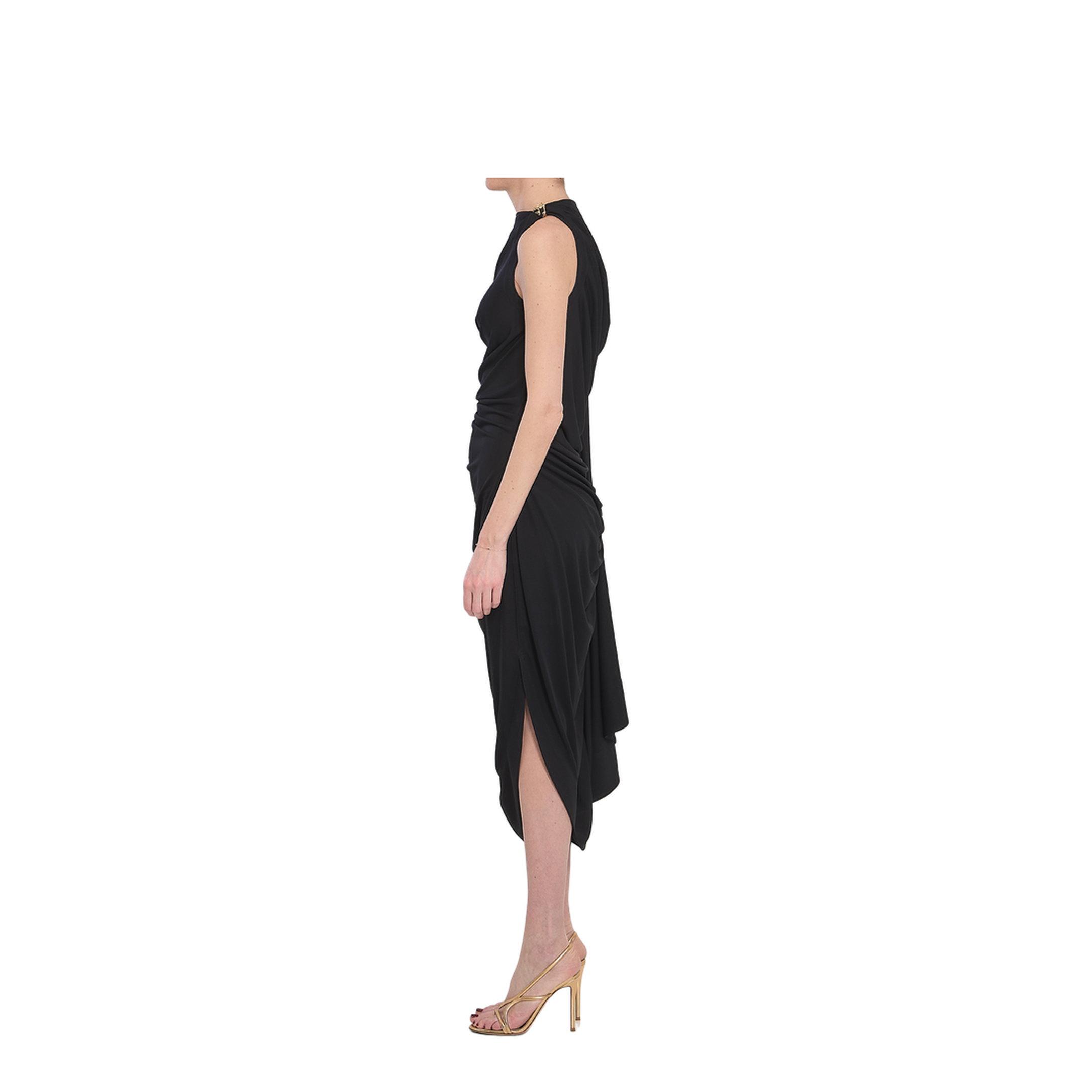 Viscose Jersey Draped Dress