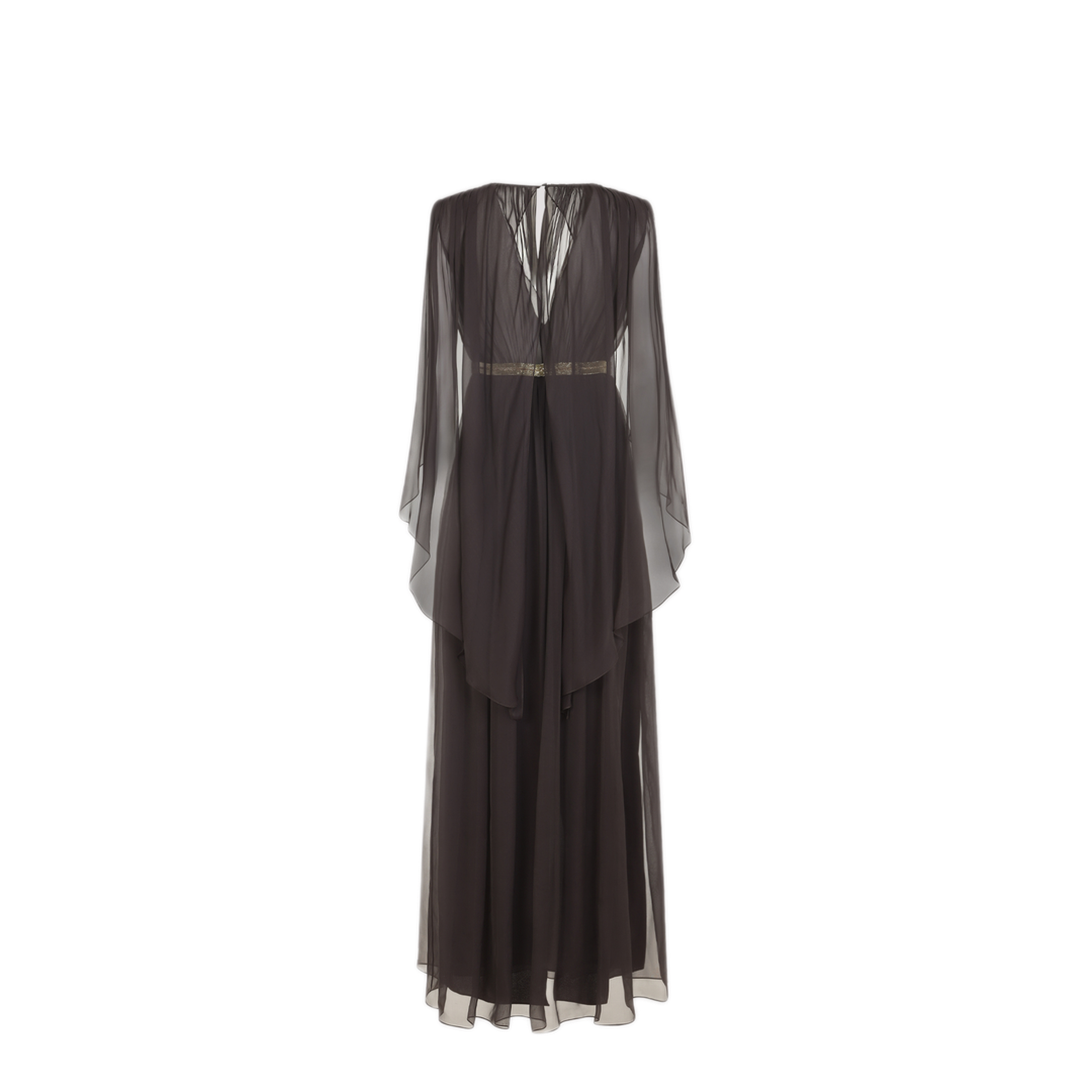 MAYFEYR - ALBERTA FERRETTI - Brown Chiffon Long Dress - A046401151103