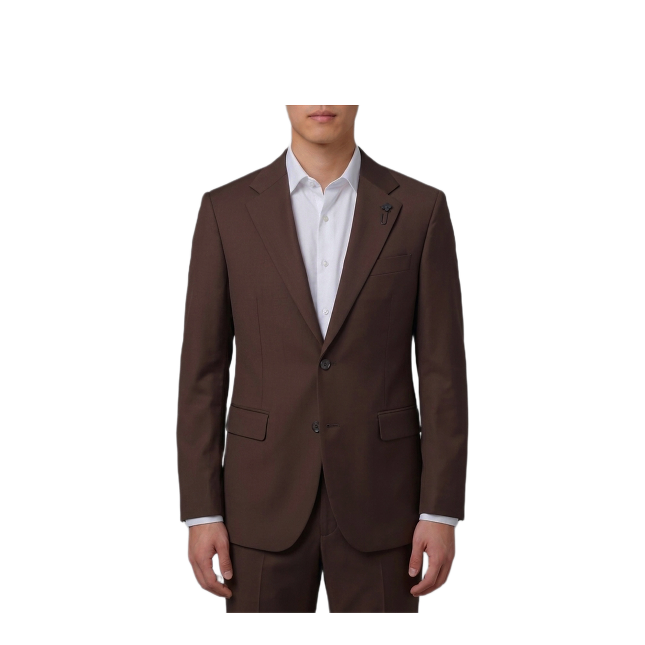 MAYFEYR - Lardini - Brown Virgin Wool Single Breasted Suit - AC5931ECN64414440
