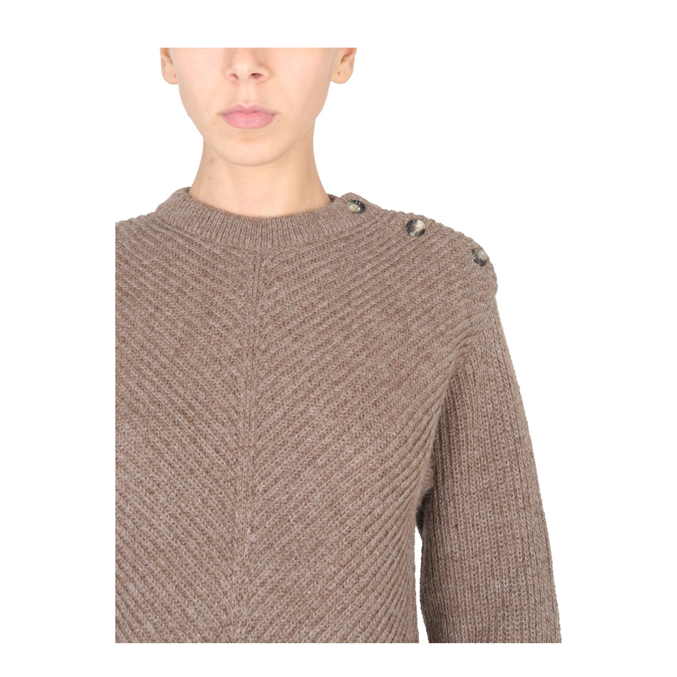 Alpaca Knit with Chevron Pattern