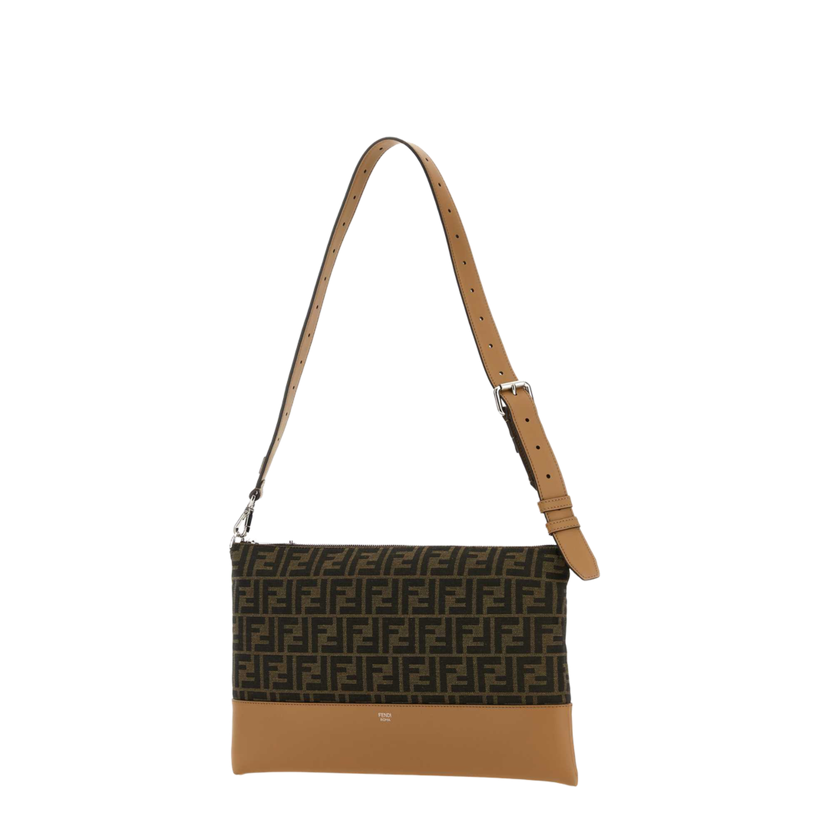 FF Jacquard Shoulder Bags - Brown