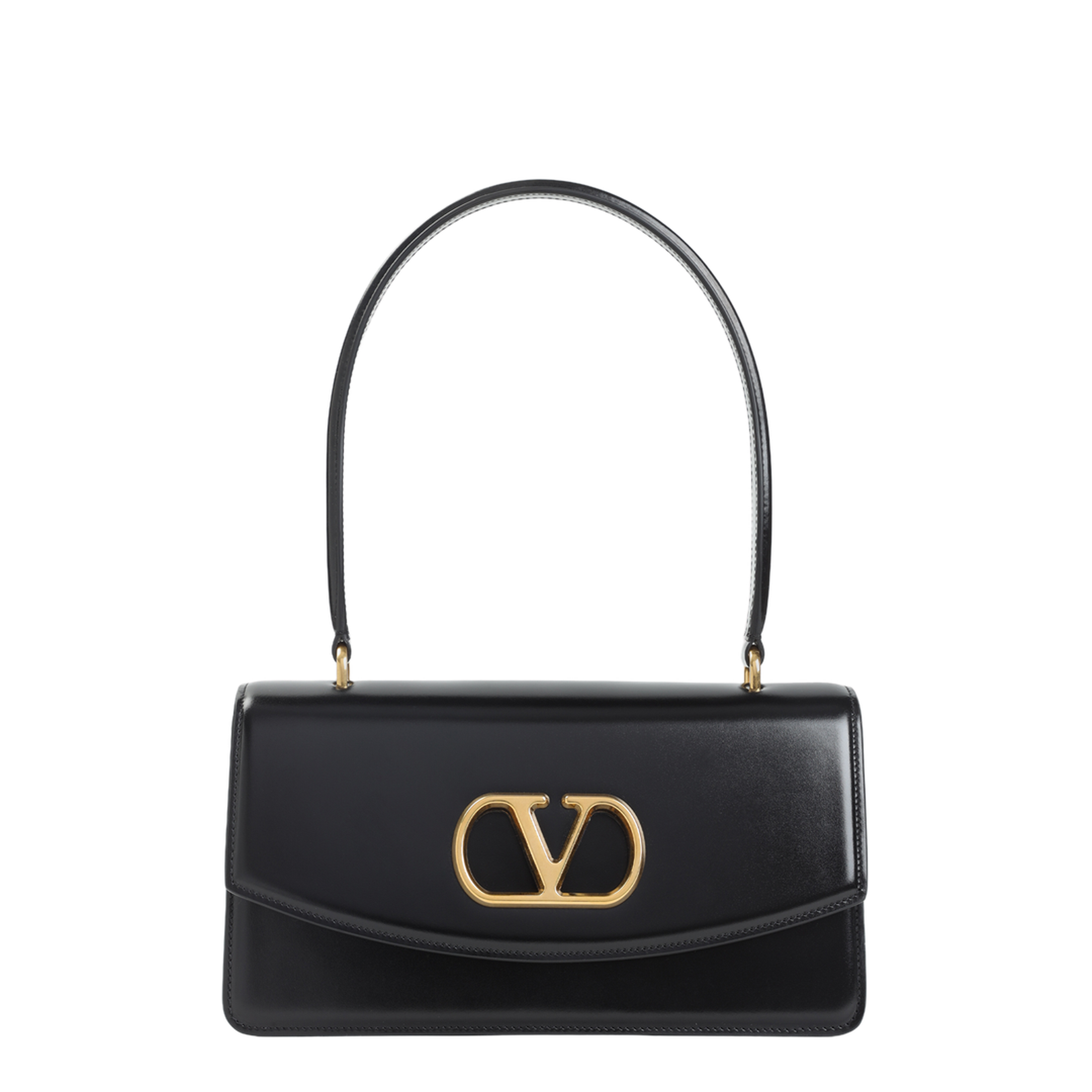 Shiny Calfskin Shoulder Bag