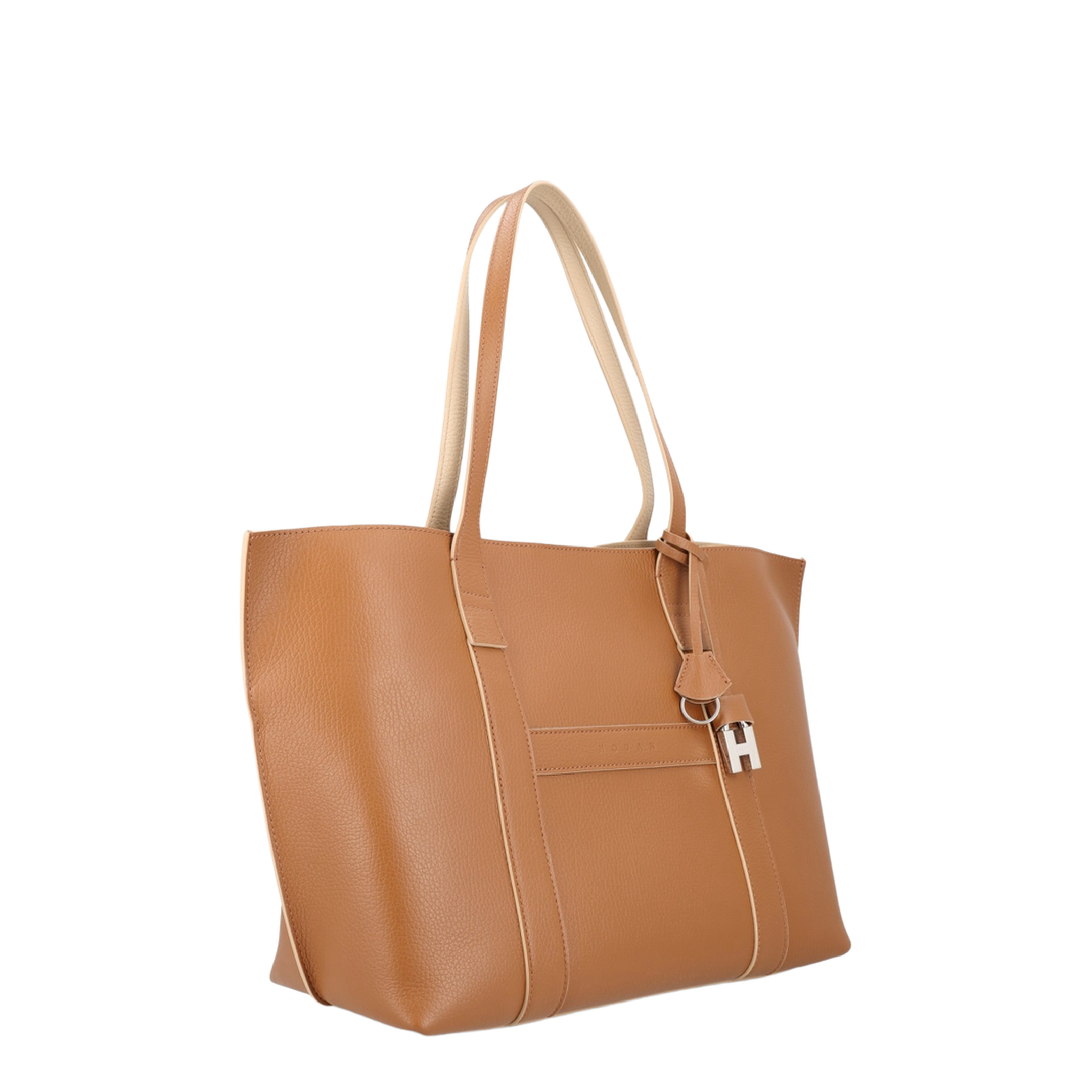 Script Shopping Bag Medium Brown