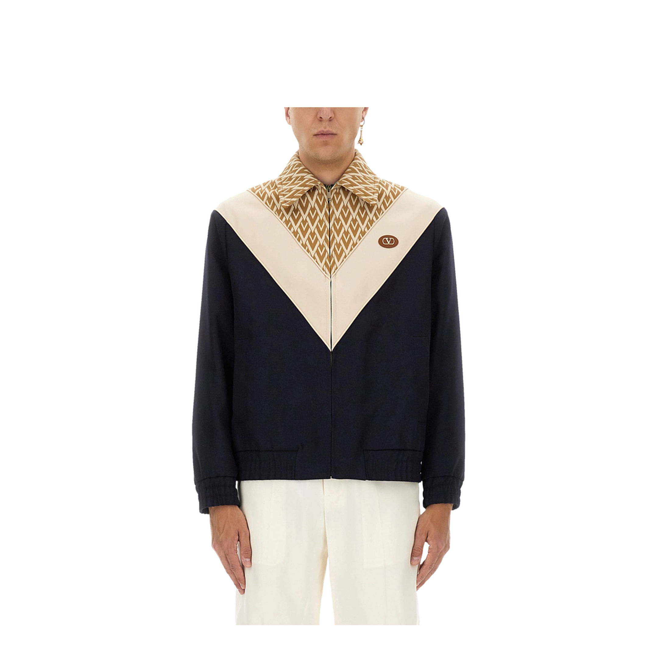 Wool Bomber Jacket with Print TOUTE LA V