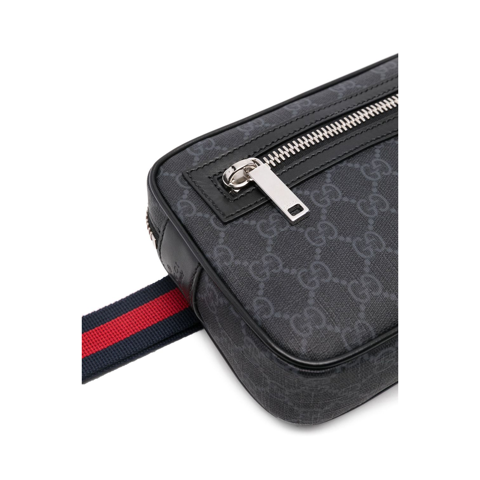 GG Black Canvas Sling Backpack - Black