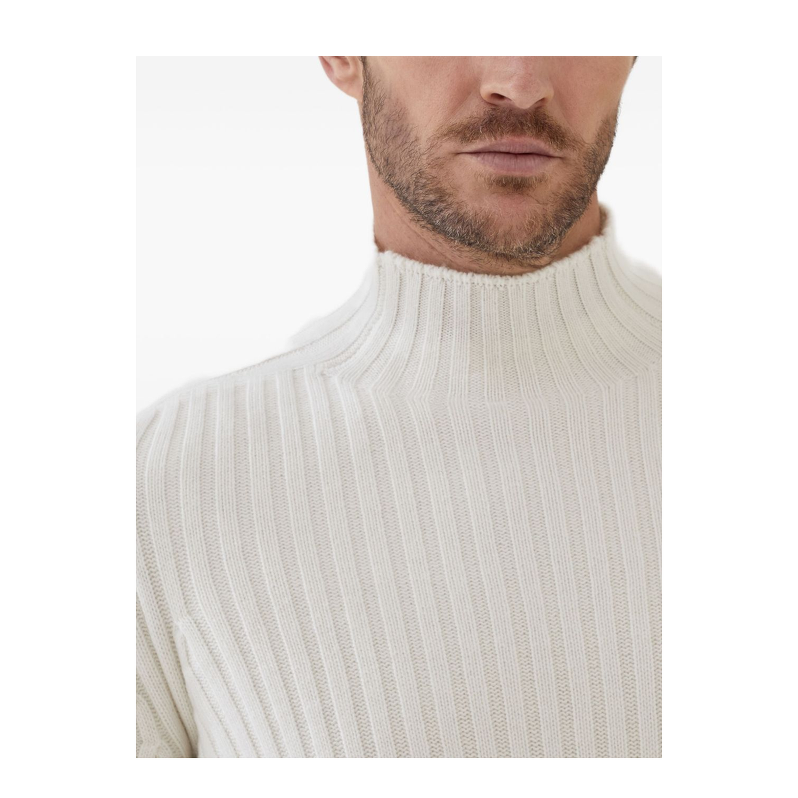 Ribbed Turtleneck Sweater