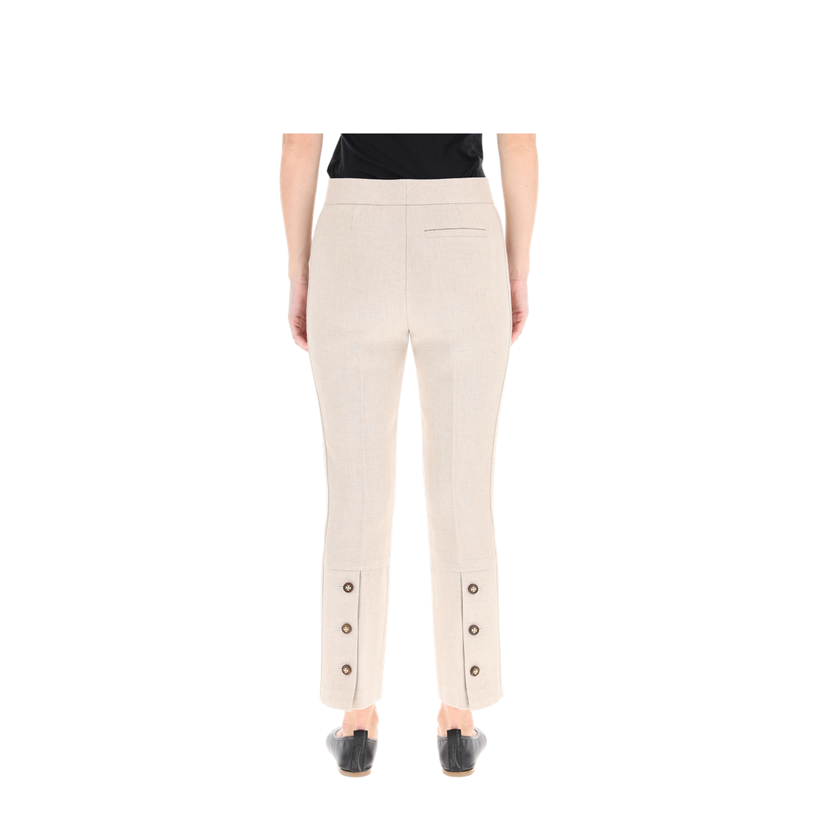 Phoebe Twill Ivory Trousers