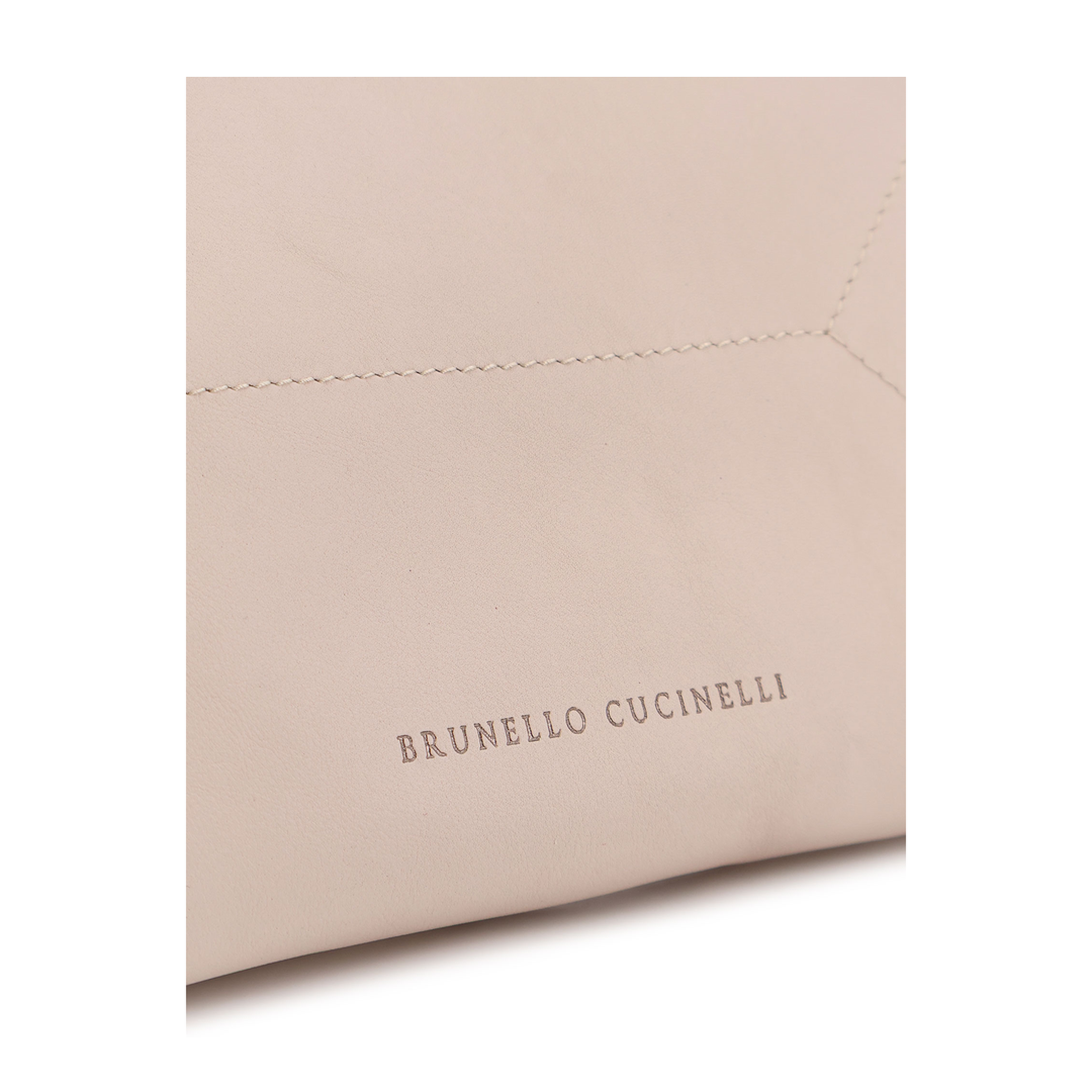 Natural Bc Duo Leather Shoulder Bag