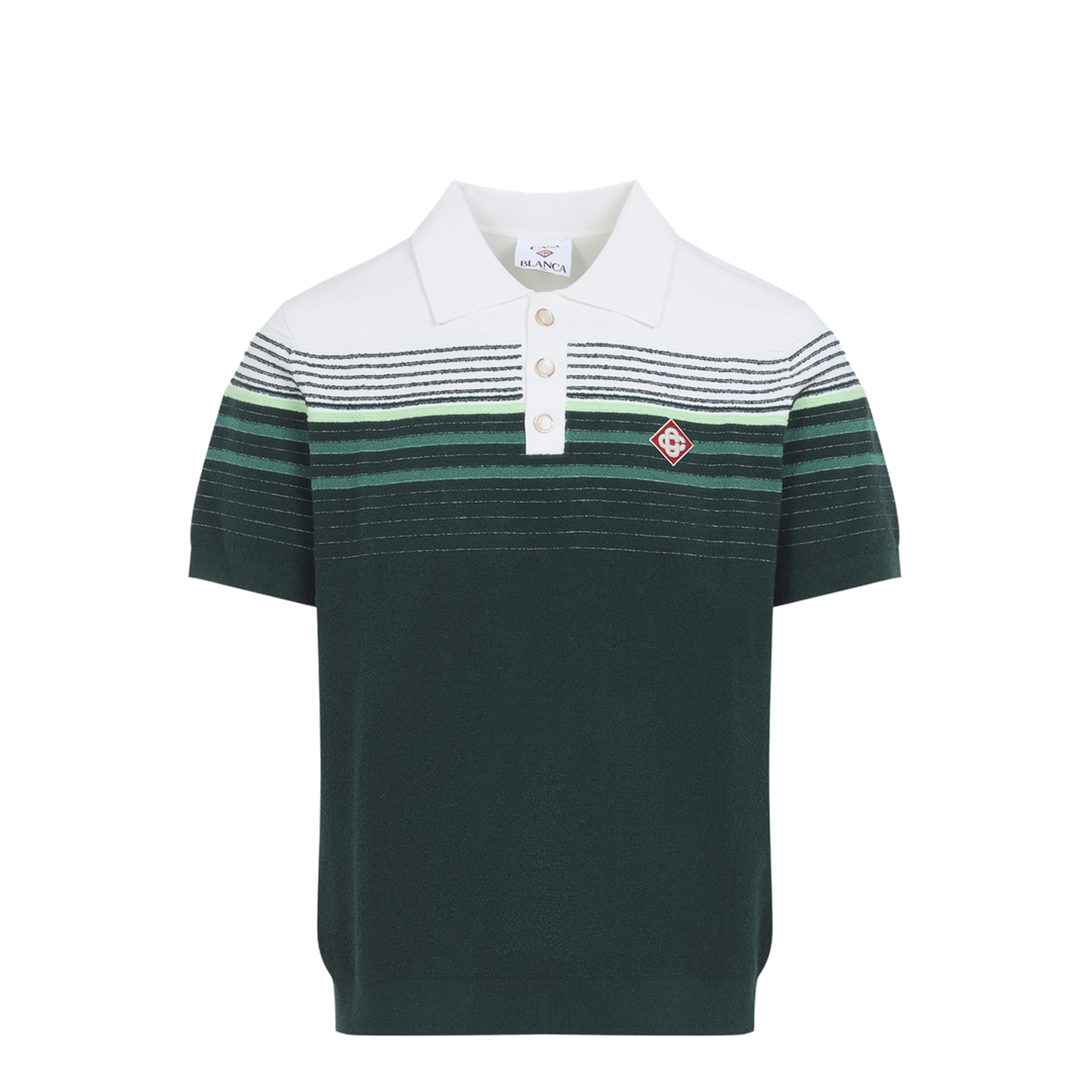 MAYFEYR - Casablanca - Boucle Stripe Knitted Polo - MPF26KW142201
