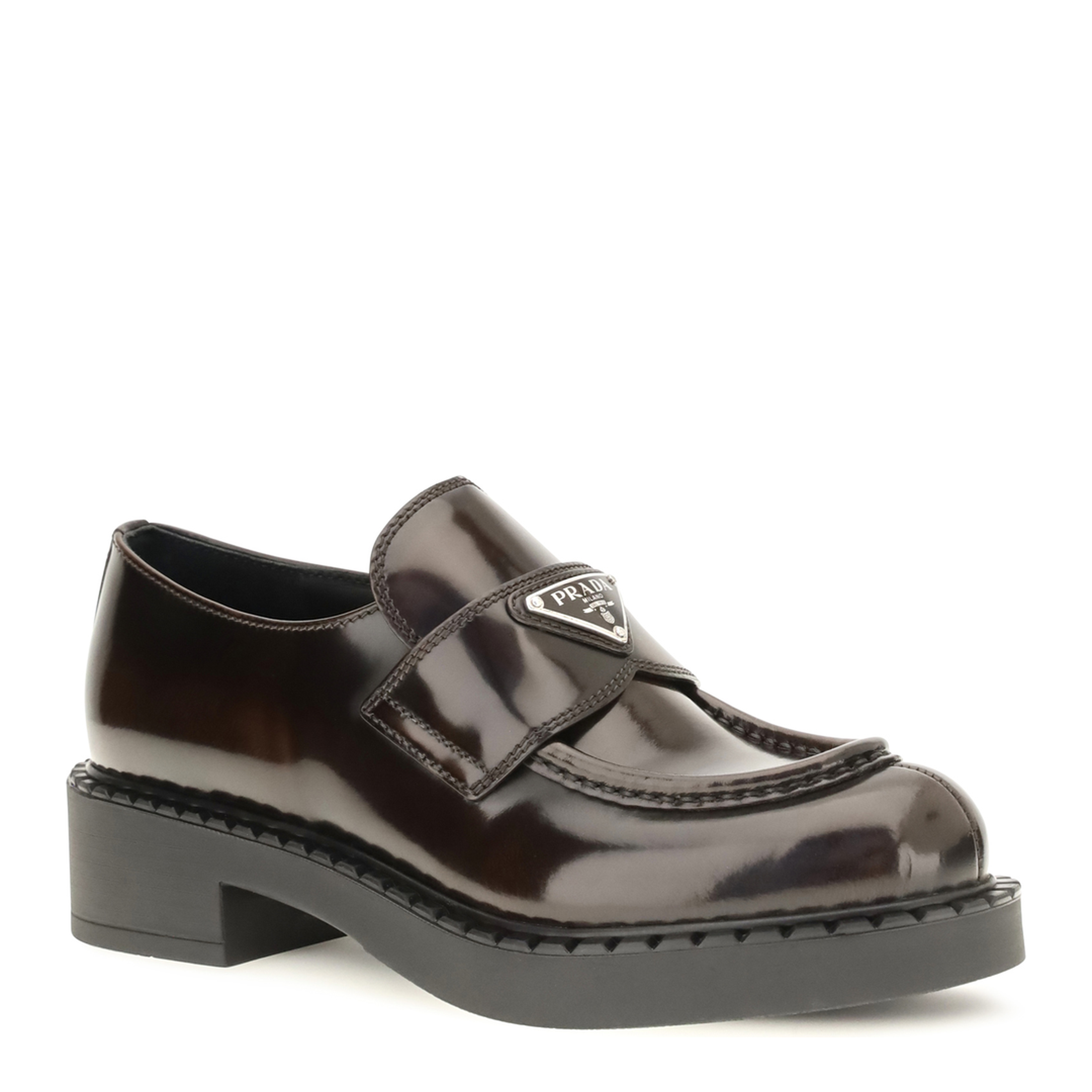 MAYFEYR - Prada - Leather Logo Loafers - 1D246MFG050X6O