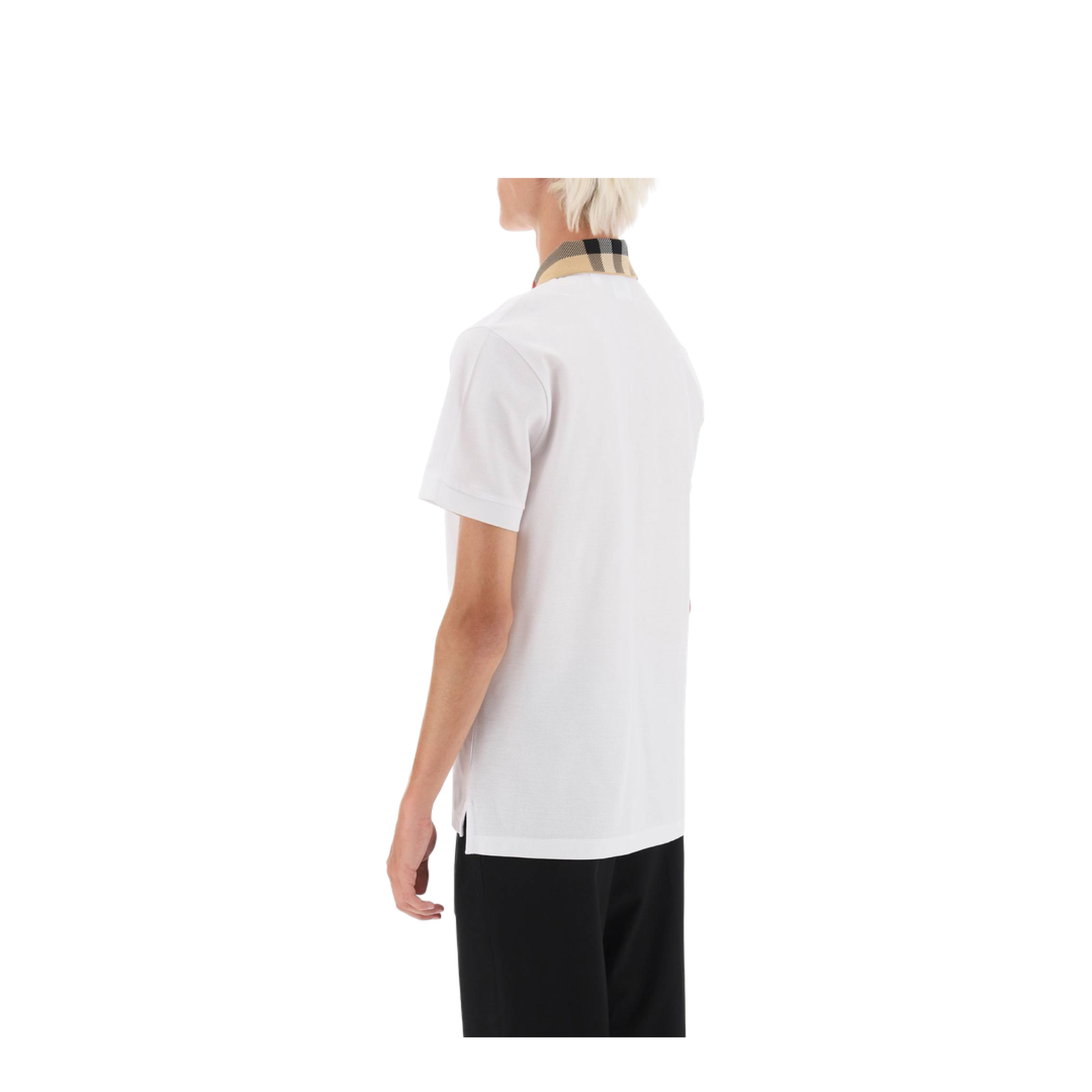 Cody Check Collar Polo White