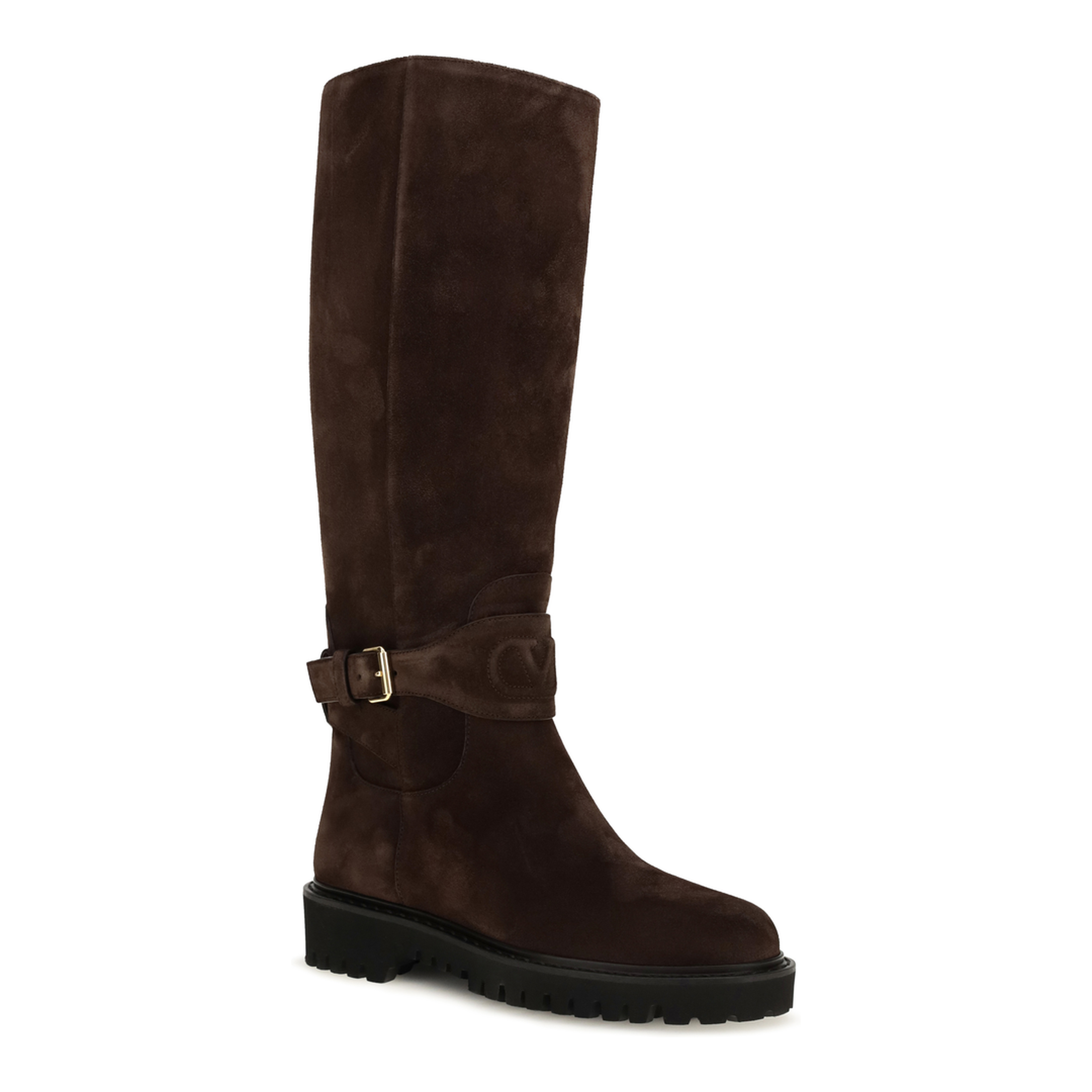 MAYFEYR - Valentino - Vlogo Signature Suede High Boots - 9W2S0QA3EFG