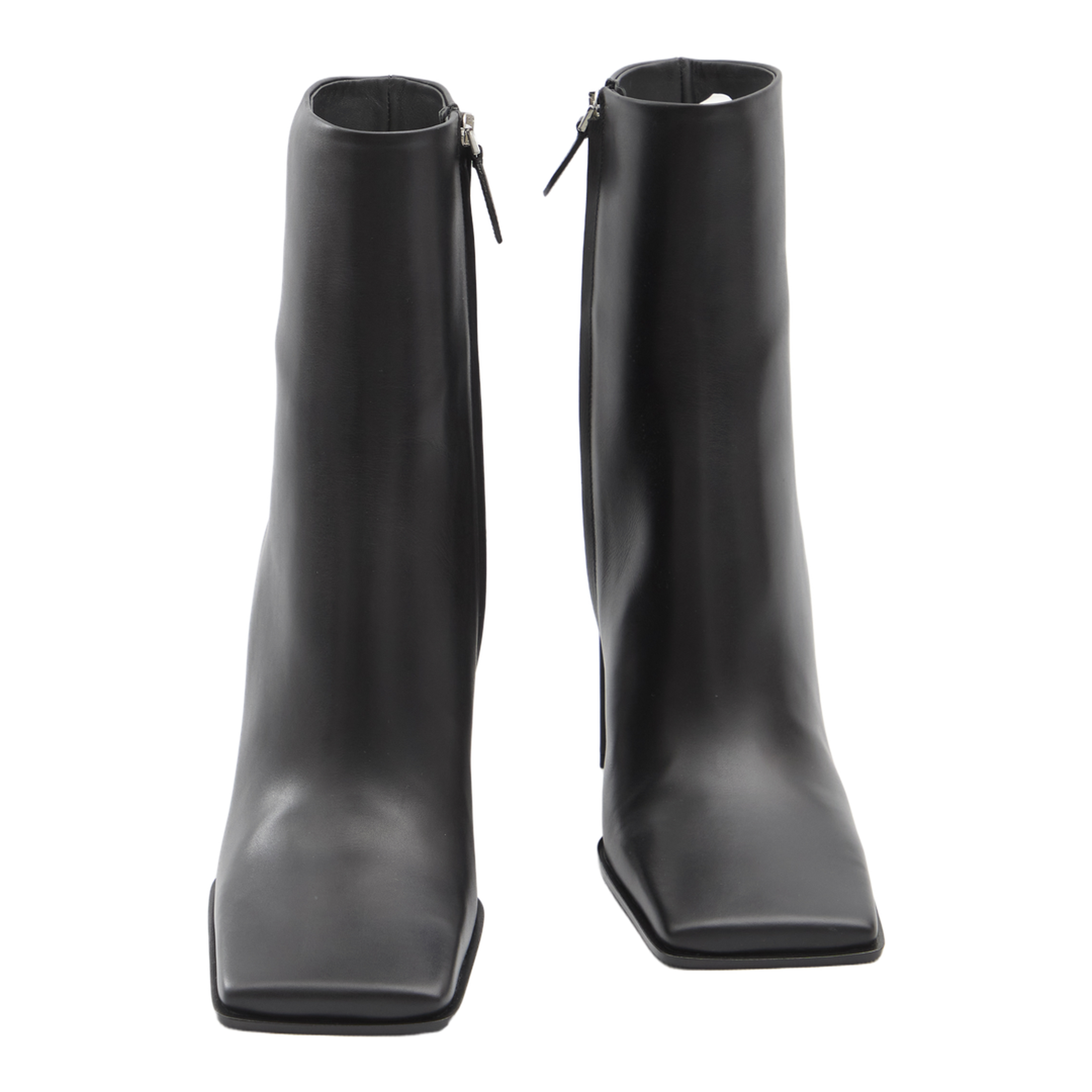 Square-toe ankle boots