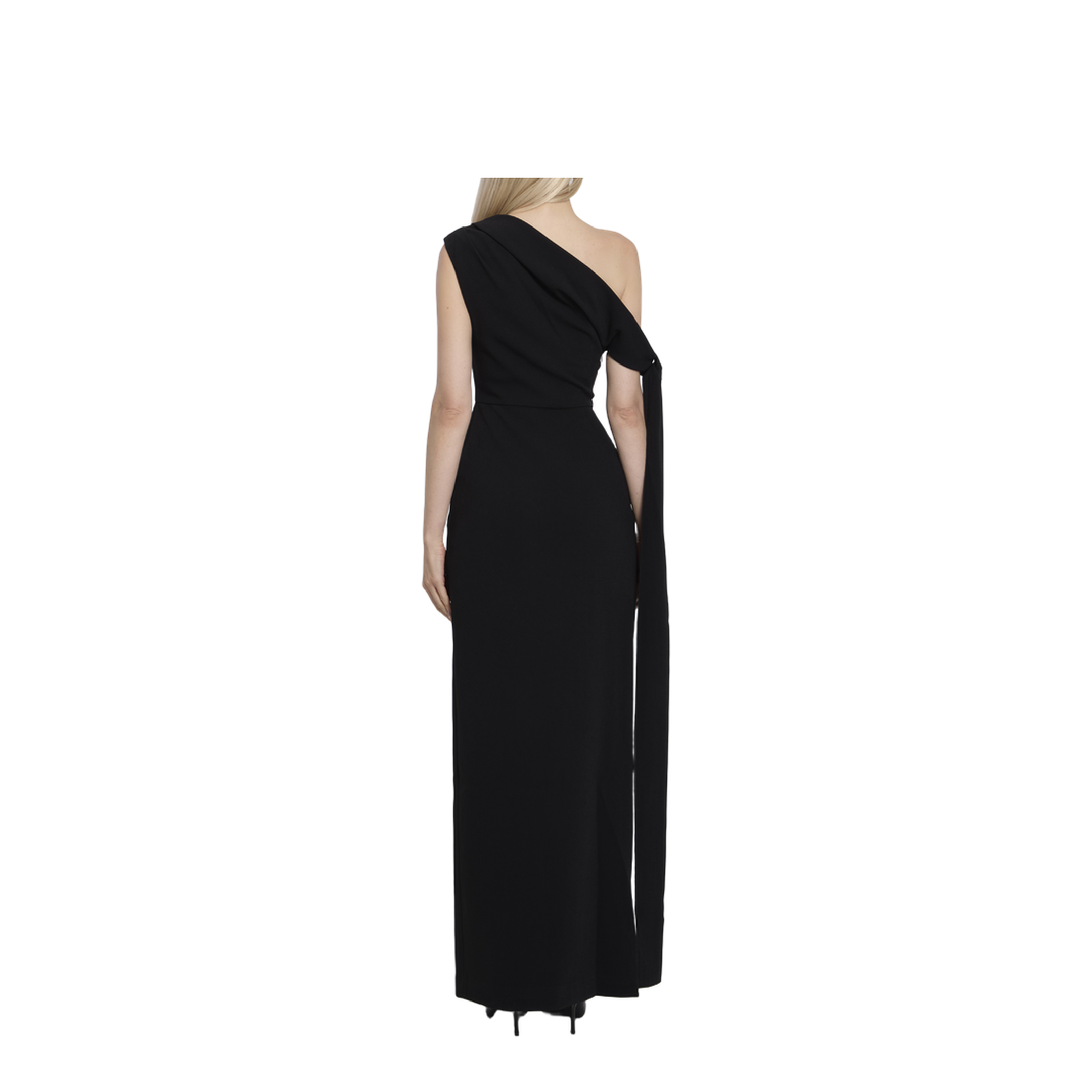 Black Side Split Sleeveless Maxi Length Dress