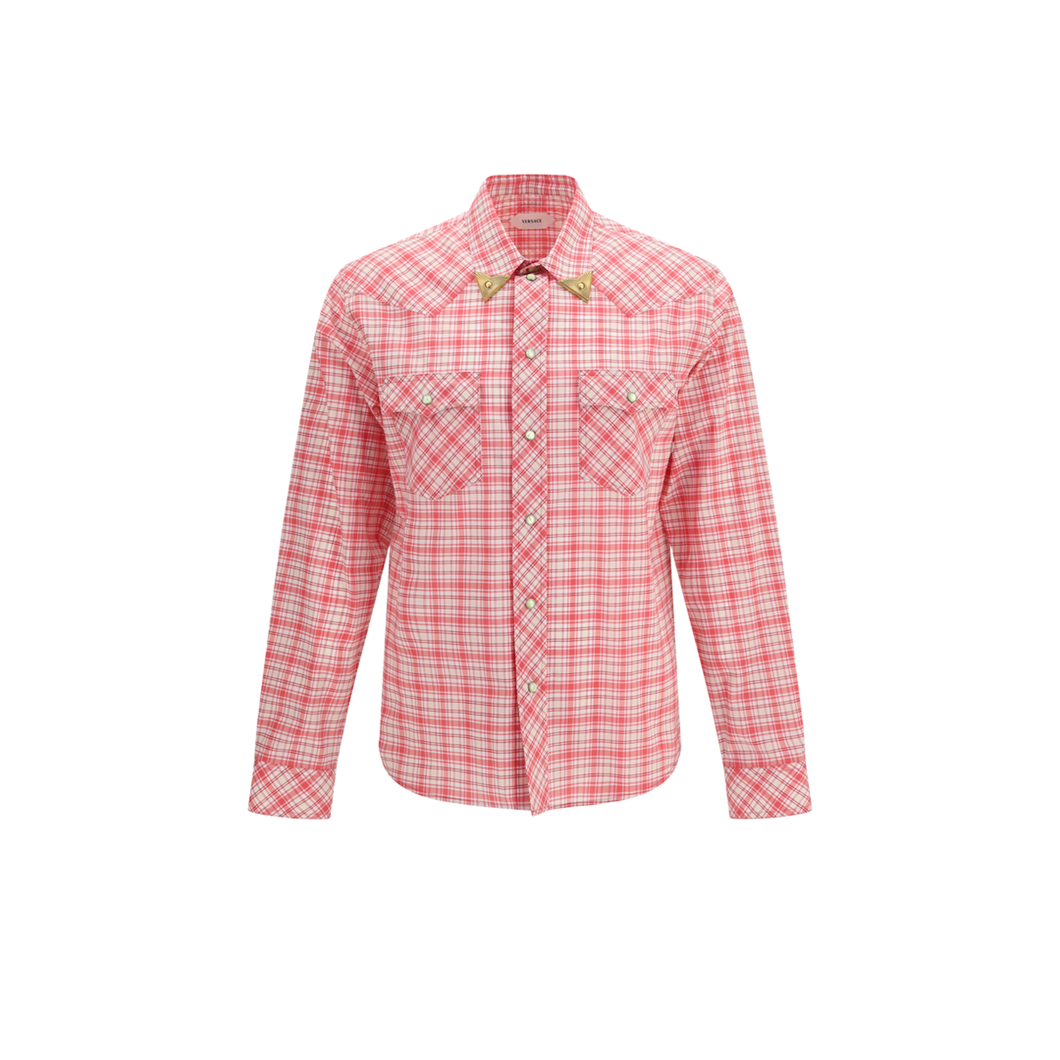 MAYFEYR - Versace - Slim Checked Cotton Poplin Shirt - 10249541A17903