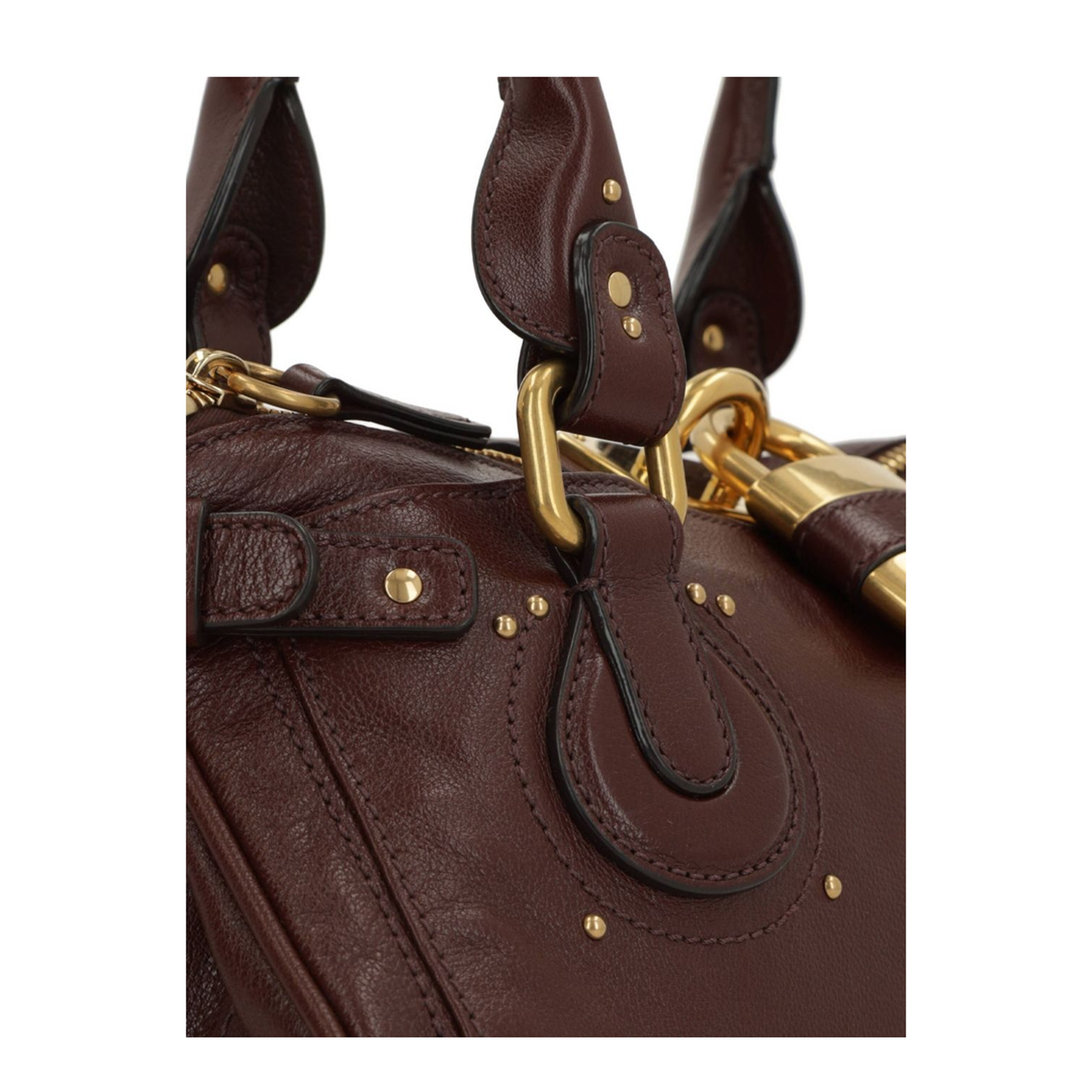 Paddington Buffalo Leather Shoulder Bag - Garnet