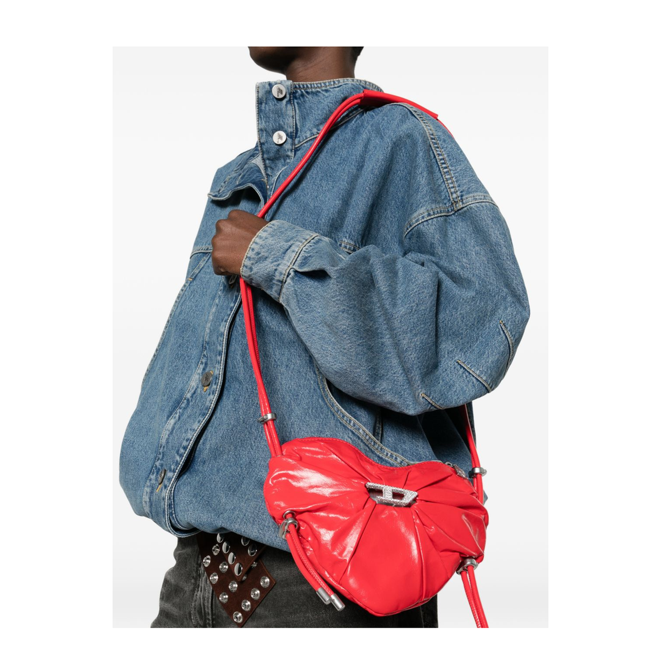 MAYFEYR - Diesel - Scrunch Leather Crossbody Bag - X10465P1003T4032