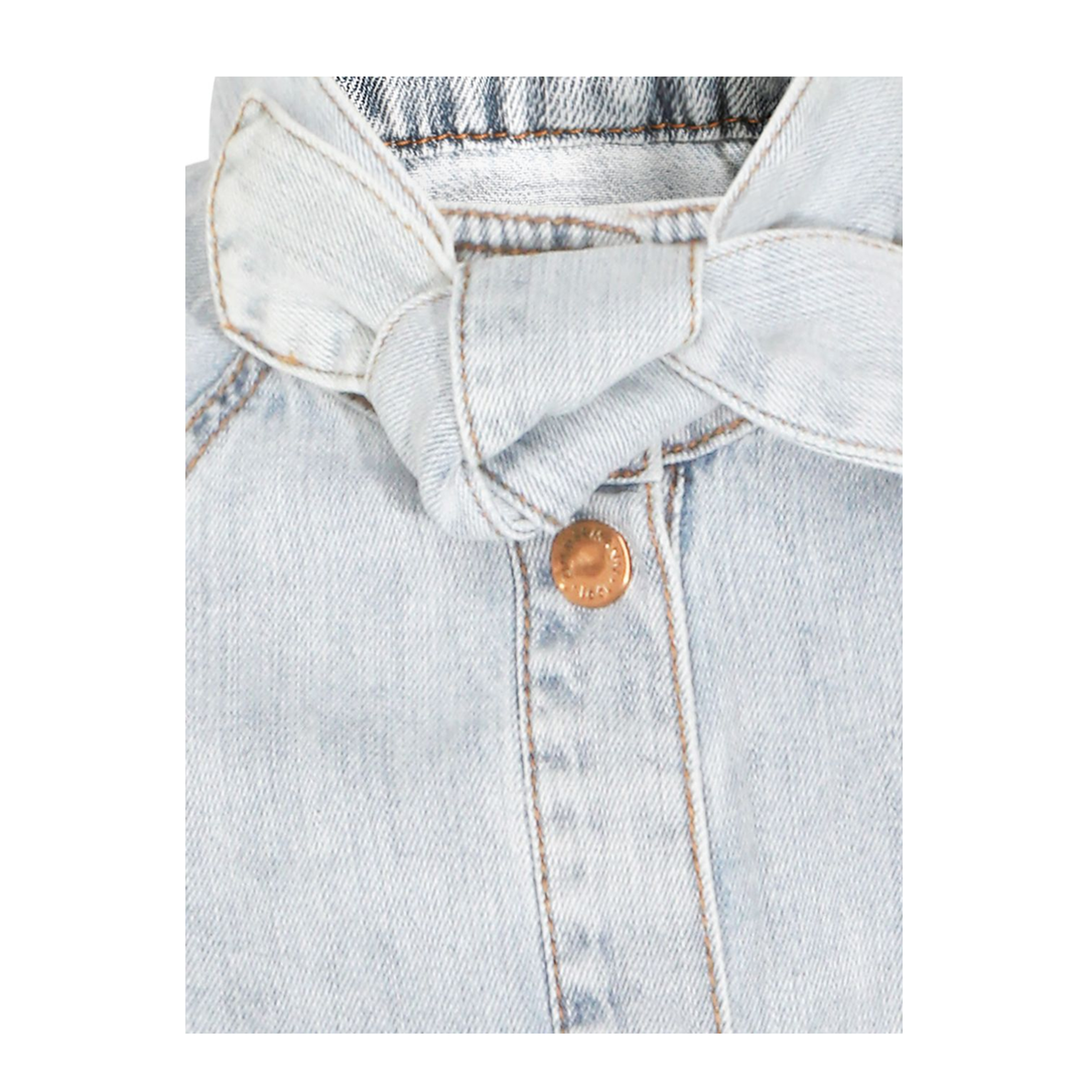Bow-tie denim top