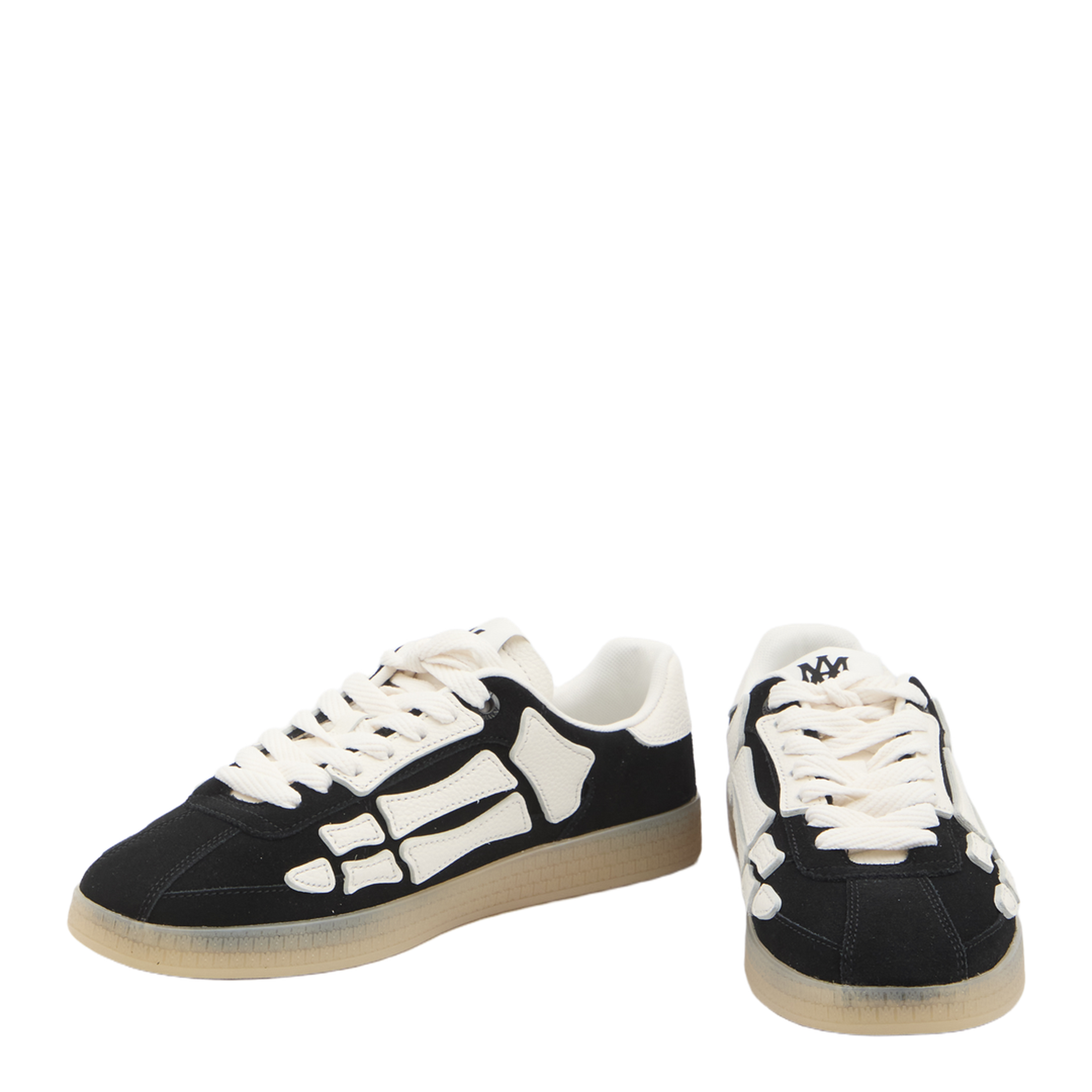 Pacific Bones Black Low Top Sneakers
