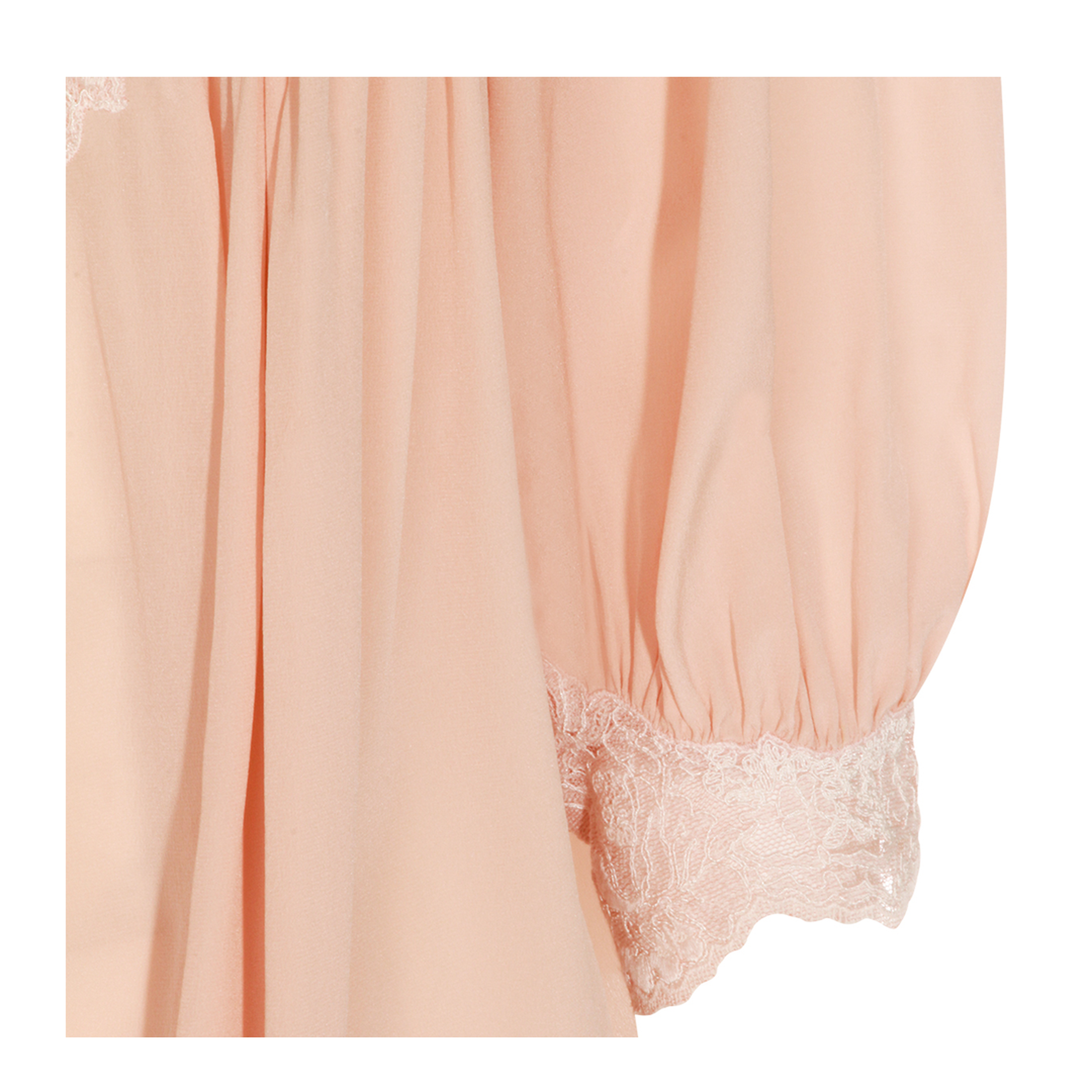 Silk Blouse With Lace Details