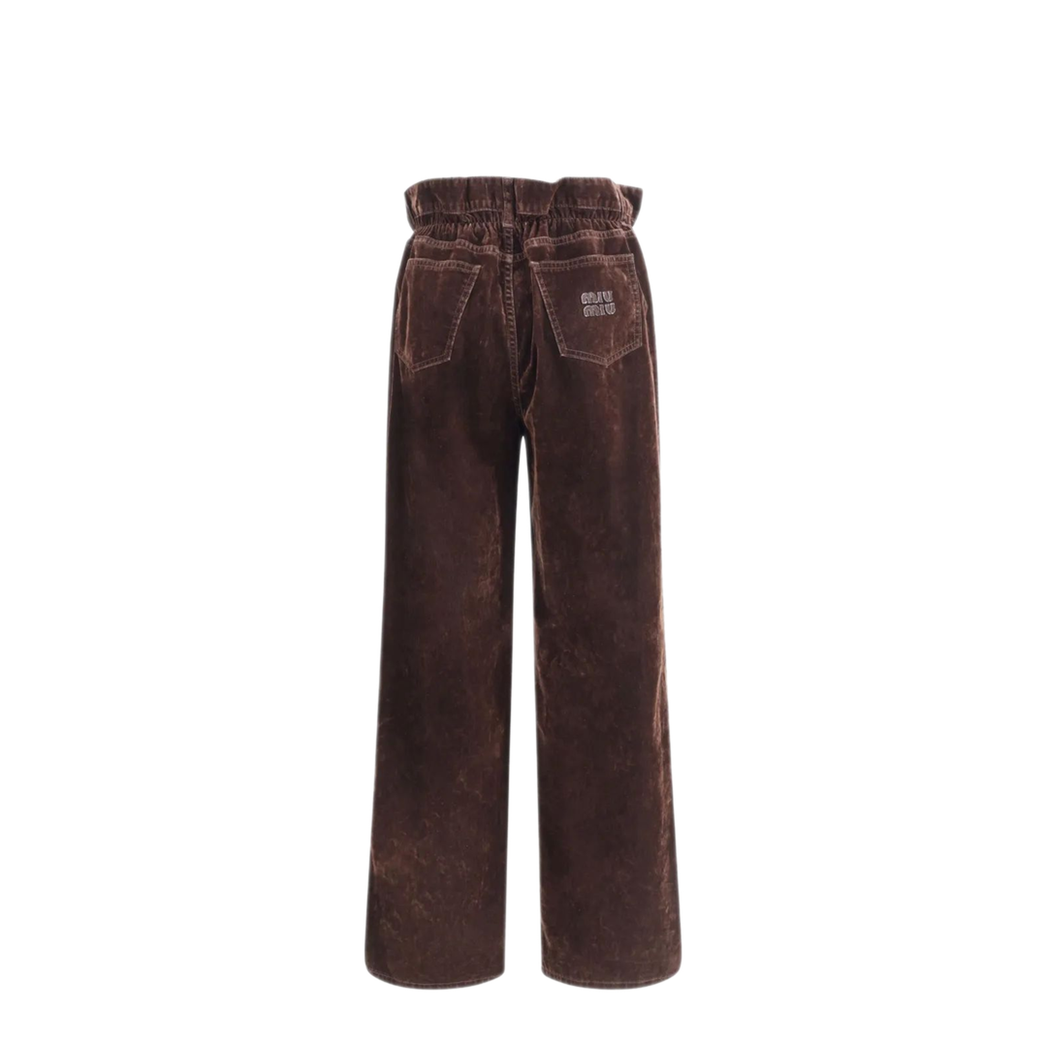 MAYFEYR - Miu Miu - Velvet Chambray Pants - MP1725SOOO157YF0027