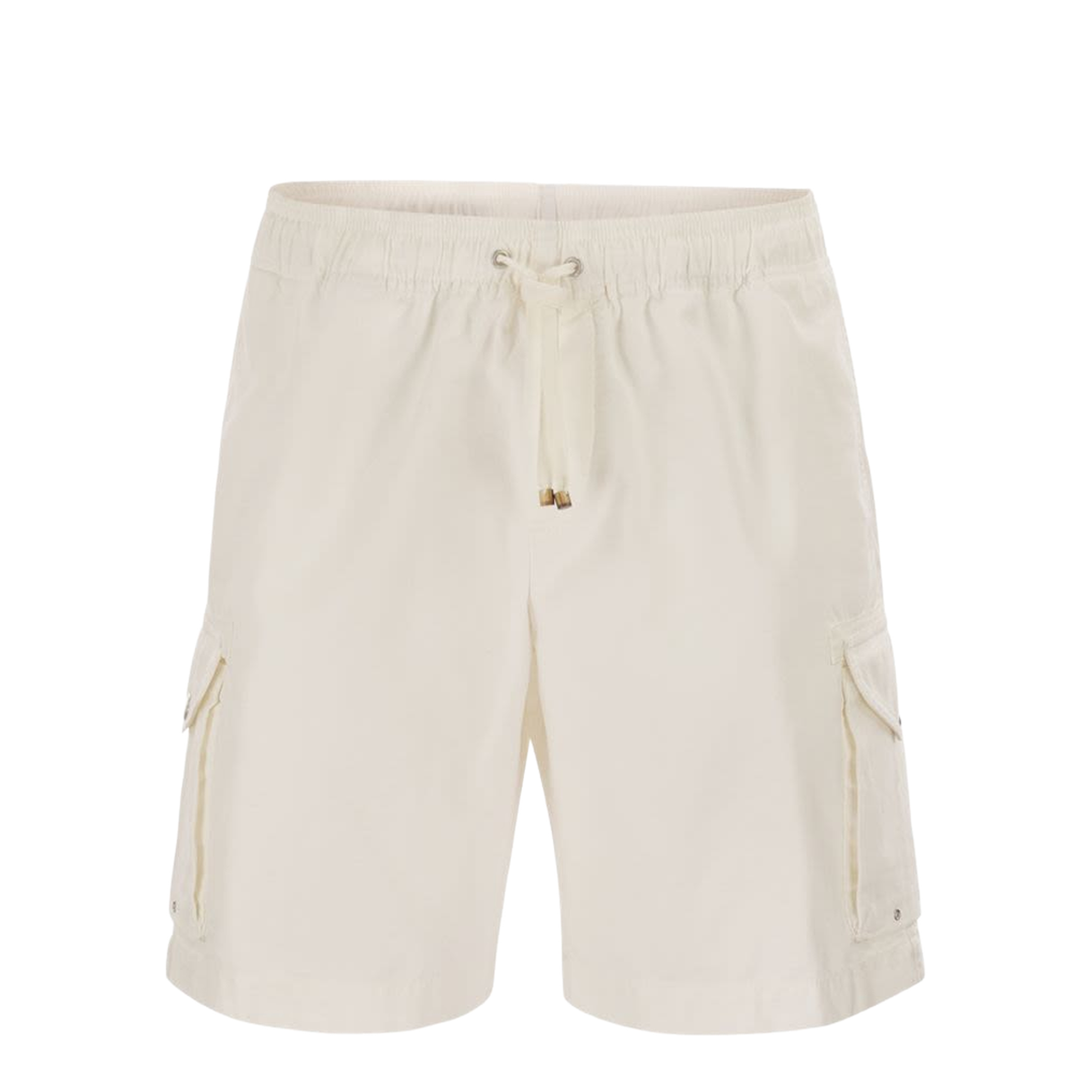Drawstring Cotton Cargo Shorts