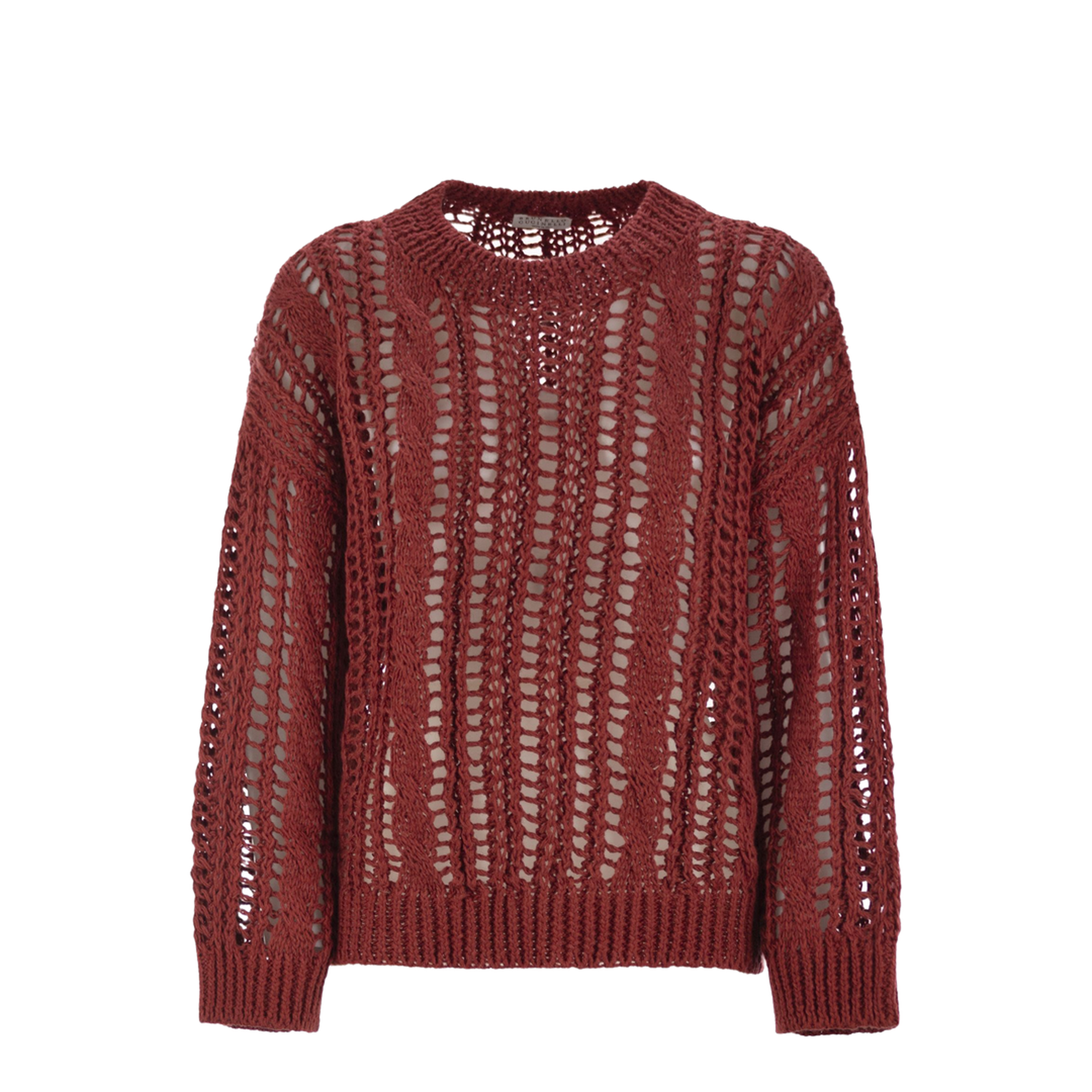 Cable & Mesh Jute and Cotton Jersey