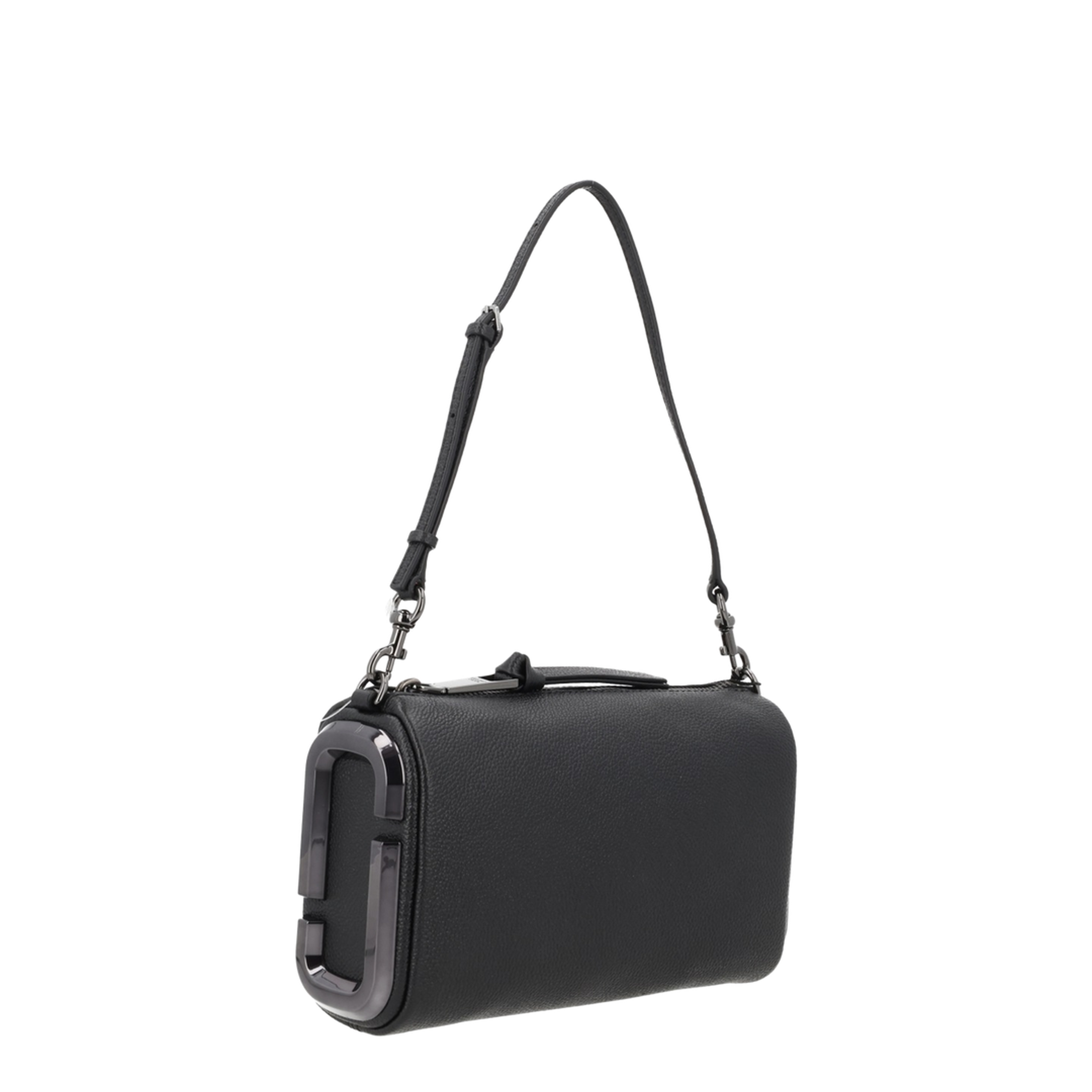 The Snapshot Calf Leather Shoulder Bag - Black