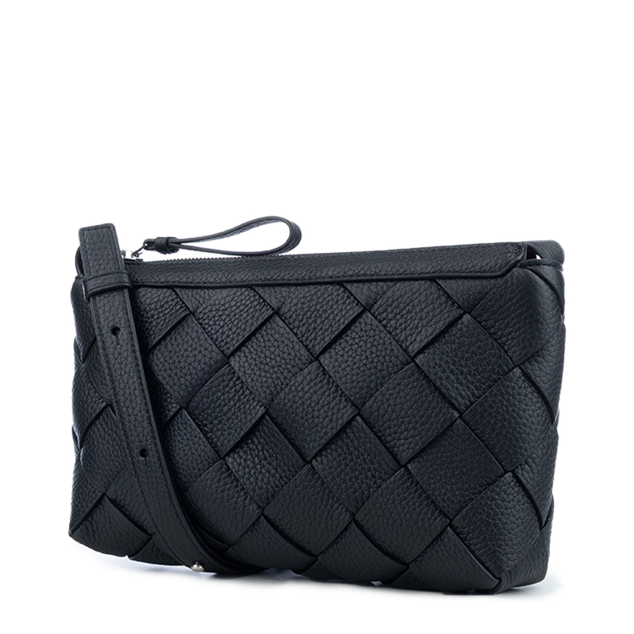 Black Leather Diago Bag