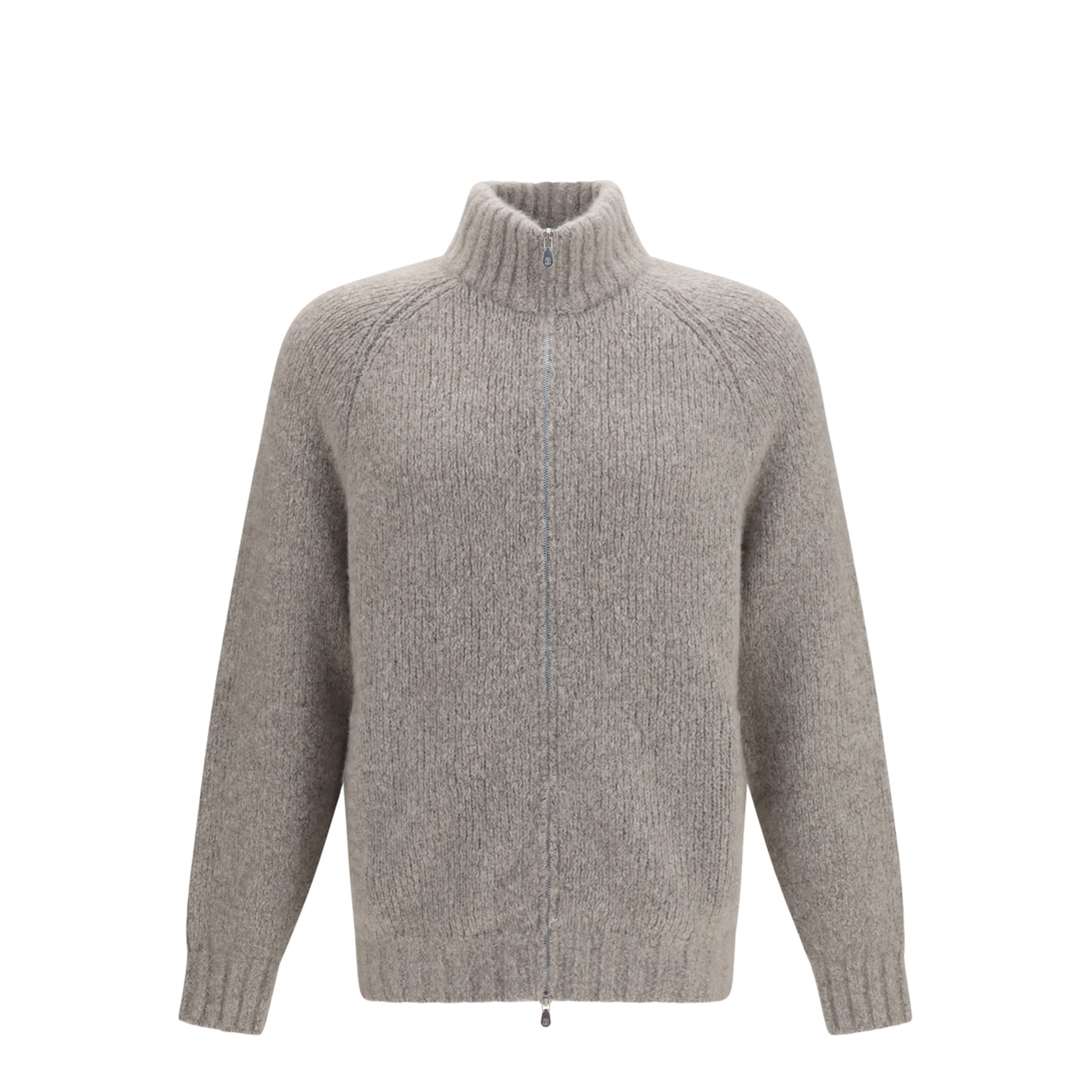 MAYFEYR - Brunello Cucinelli - High-Neck Cashmere And Silk Cardigan With Zip - MET302116