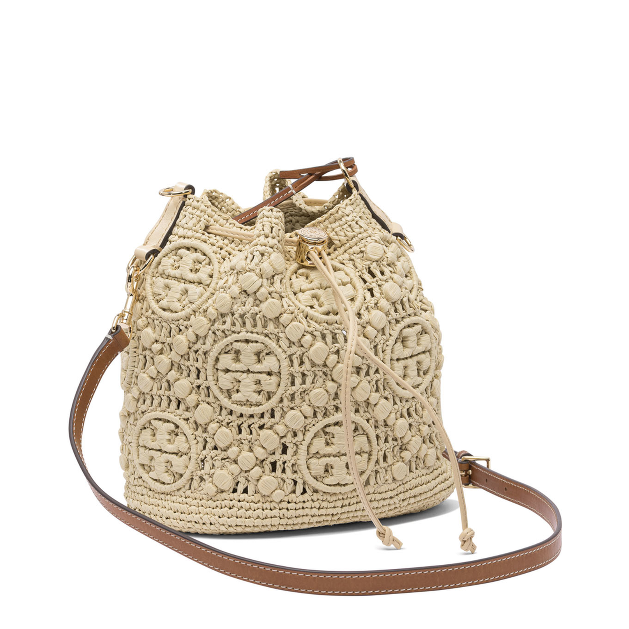 T Monogram Bucket Bag