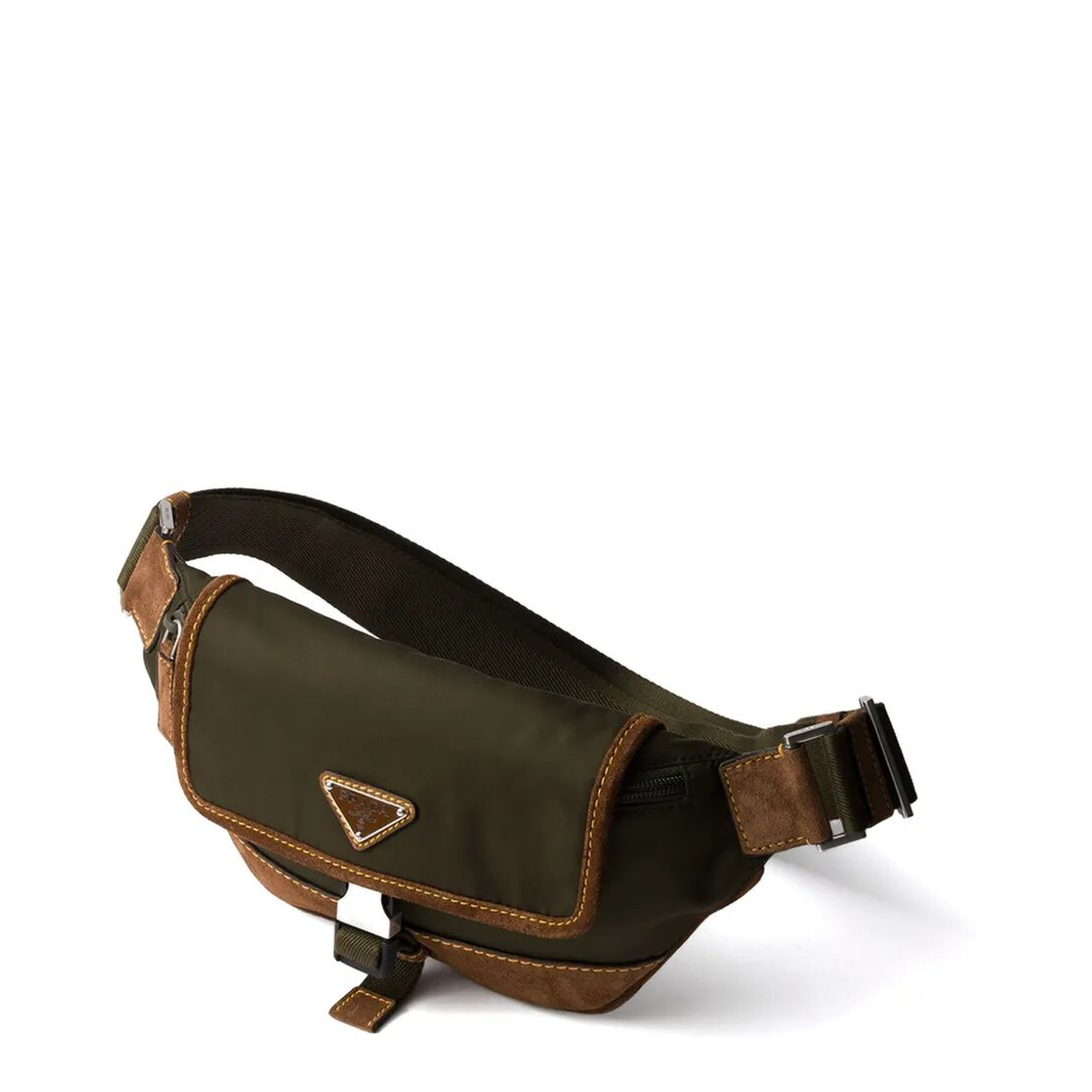 MAYFEYR - Prada - Re-Nylon And Suede Belt Bag - 2VH176VOBF384