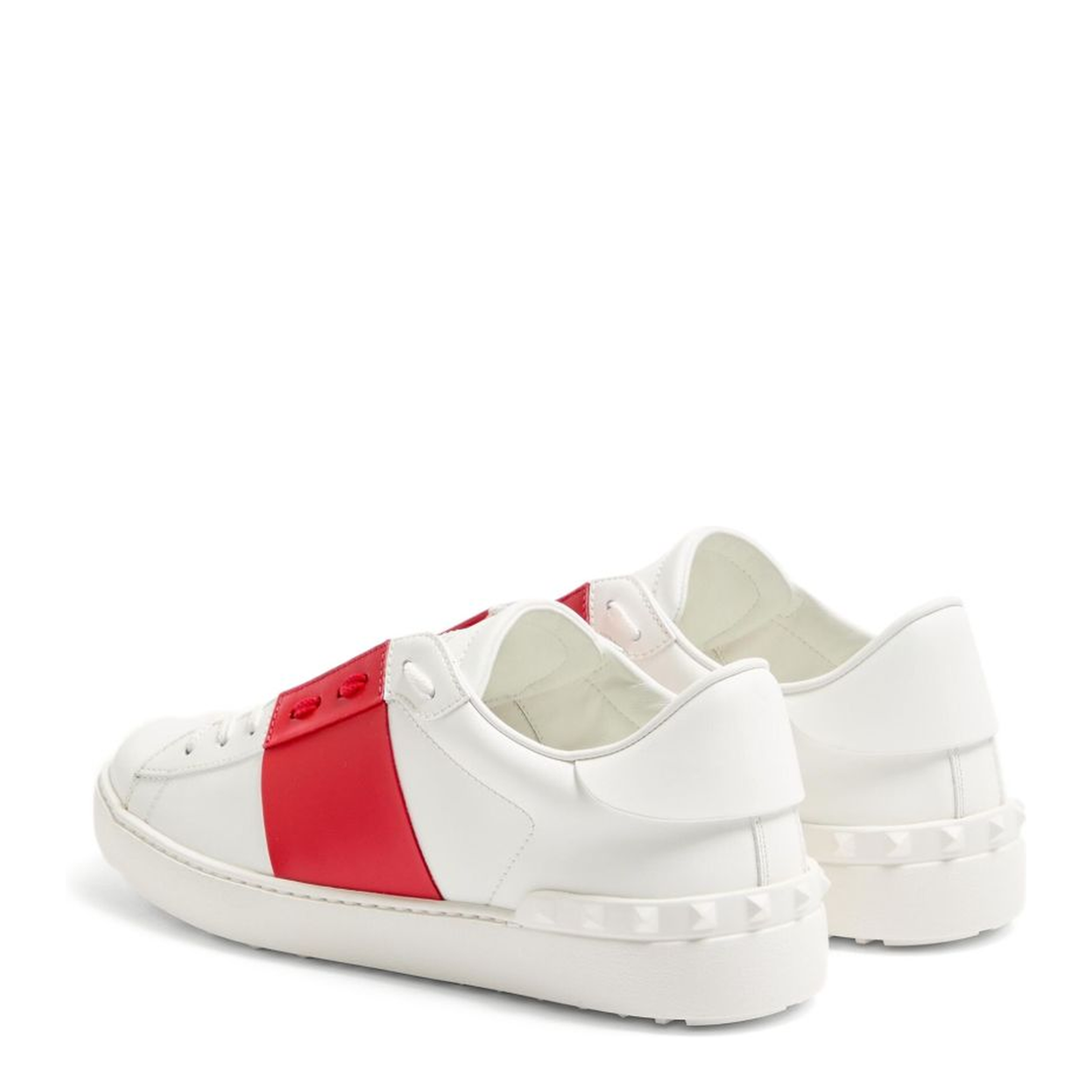 Open Leather Sneakers