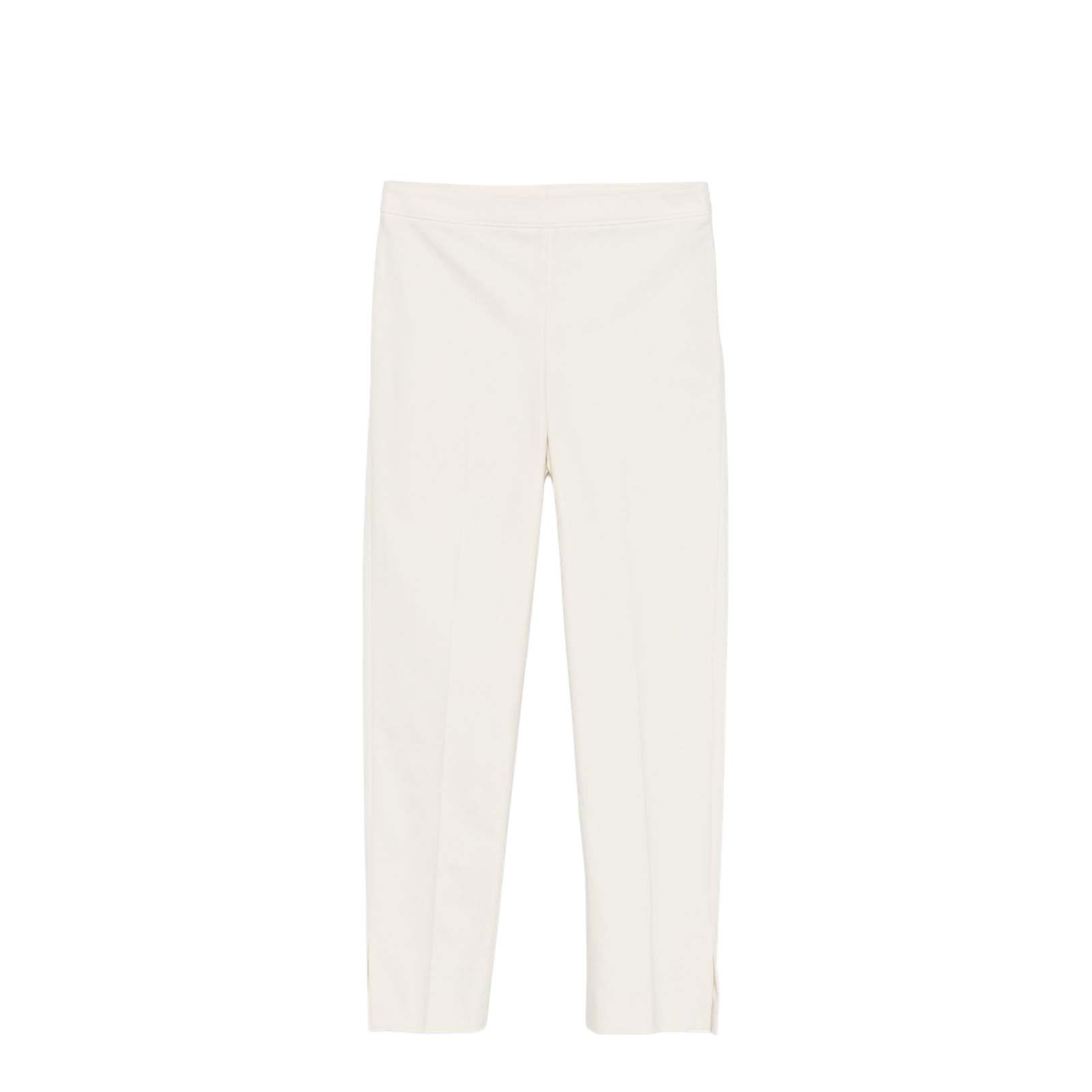 Ivory Stretch Cotton Pants