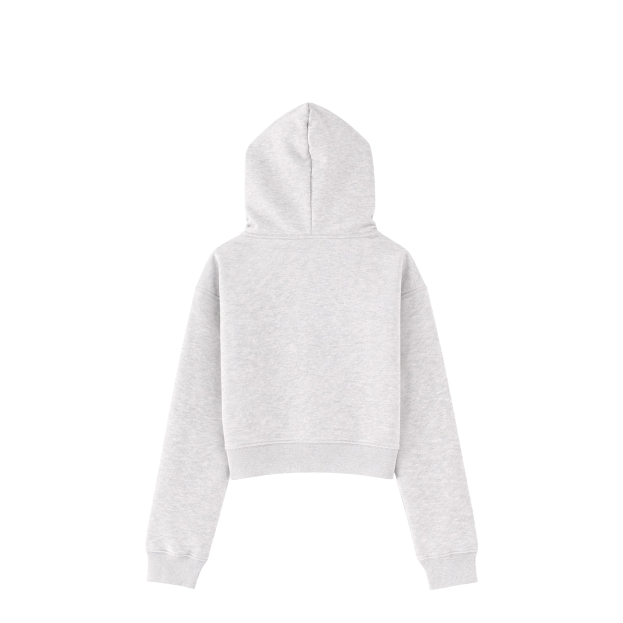 Logo-Embroidered Cropped Hoodie