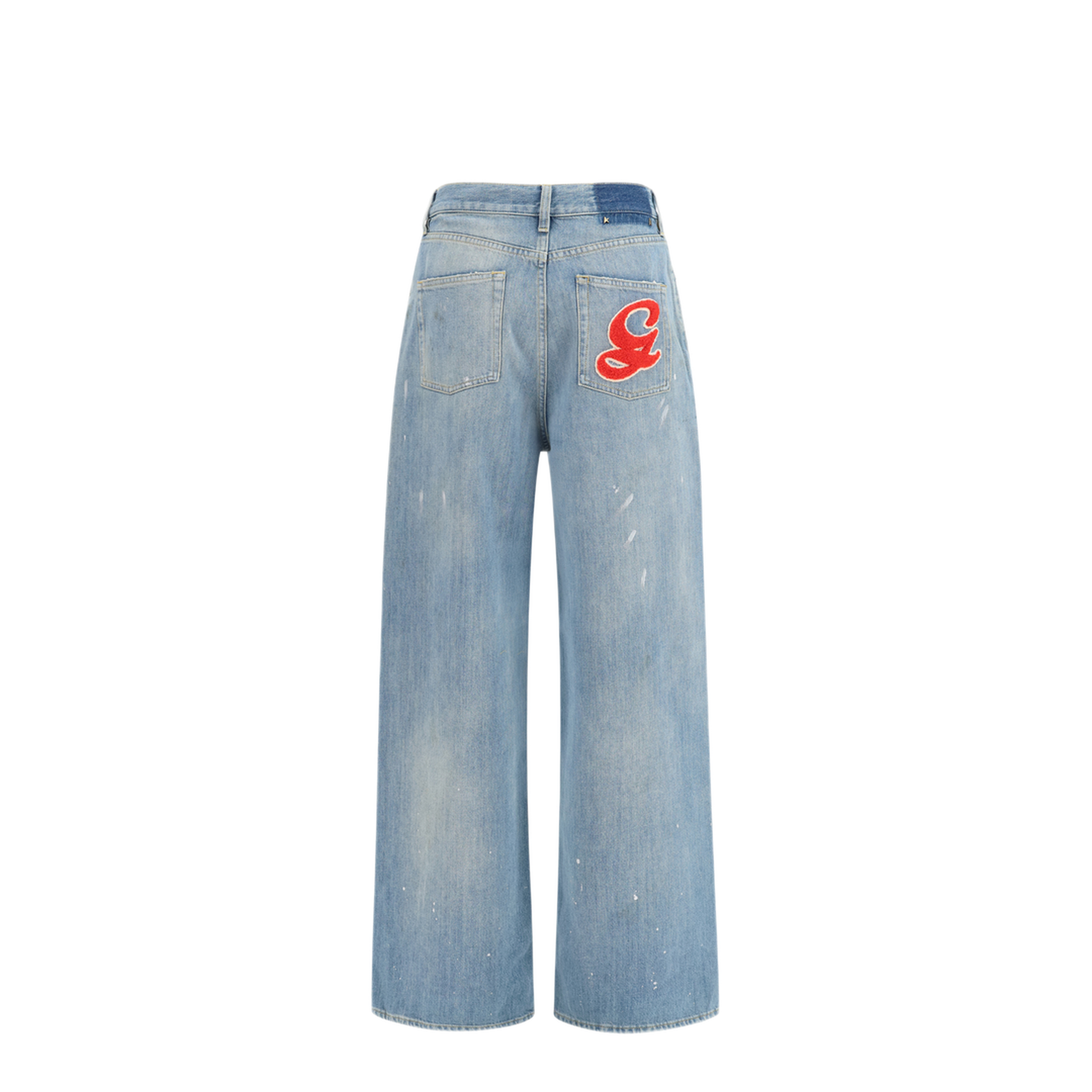 MAYFEYR - Golden Goose - Embroidered Logo Denim Jeans - GWP02079P002606
