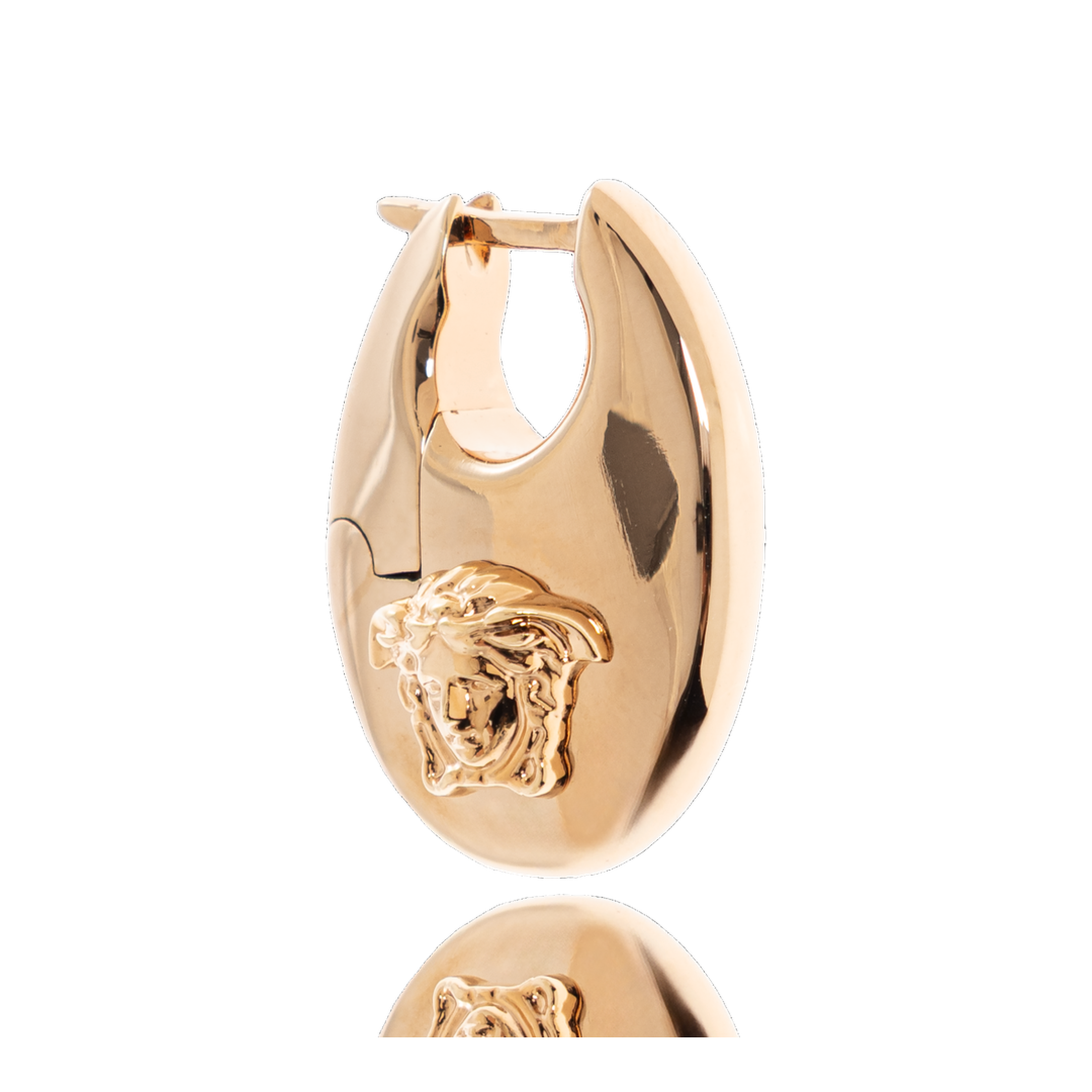 Gold Metal Hoop Earrings