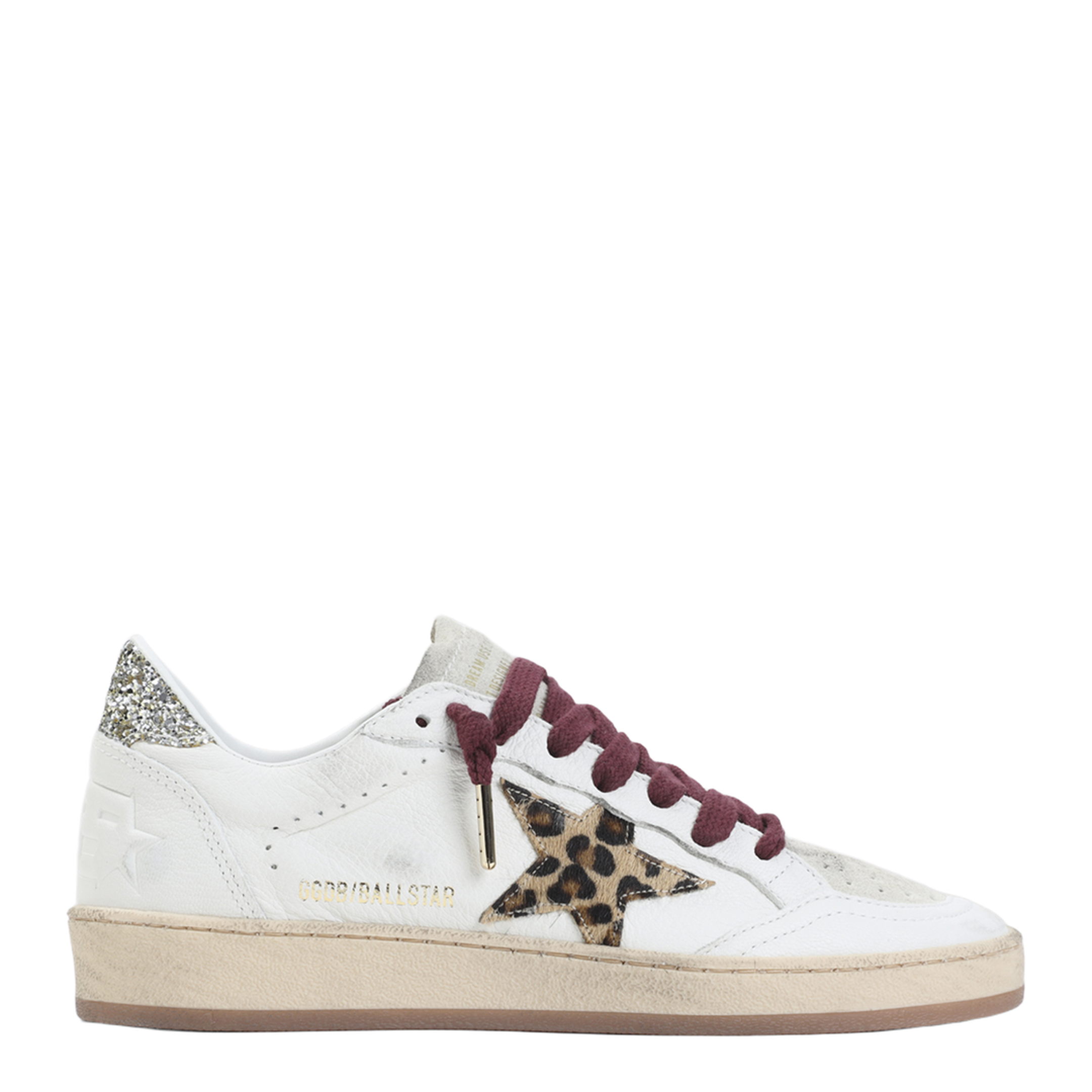 Ballstar Nappa Upper Toe and Spur Suede Tongue Horsy Star Glitter Heel